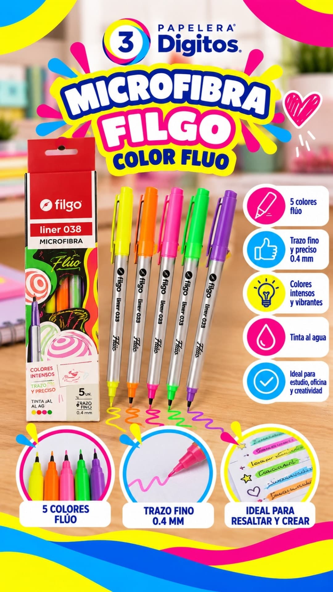 MICROFIBRA FLUO- FILGO