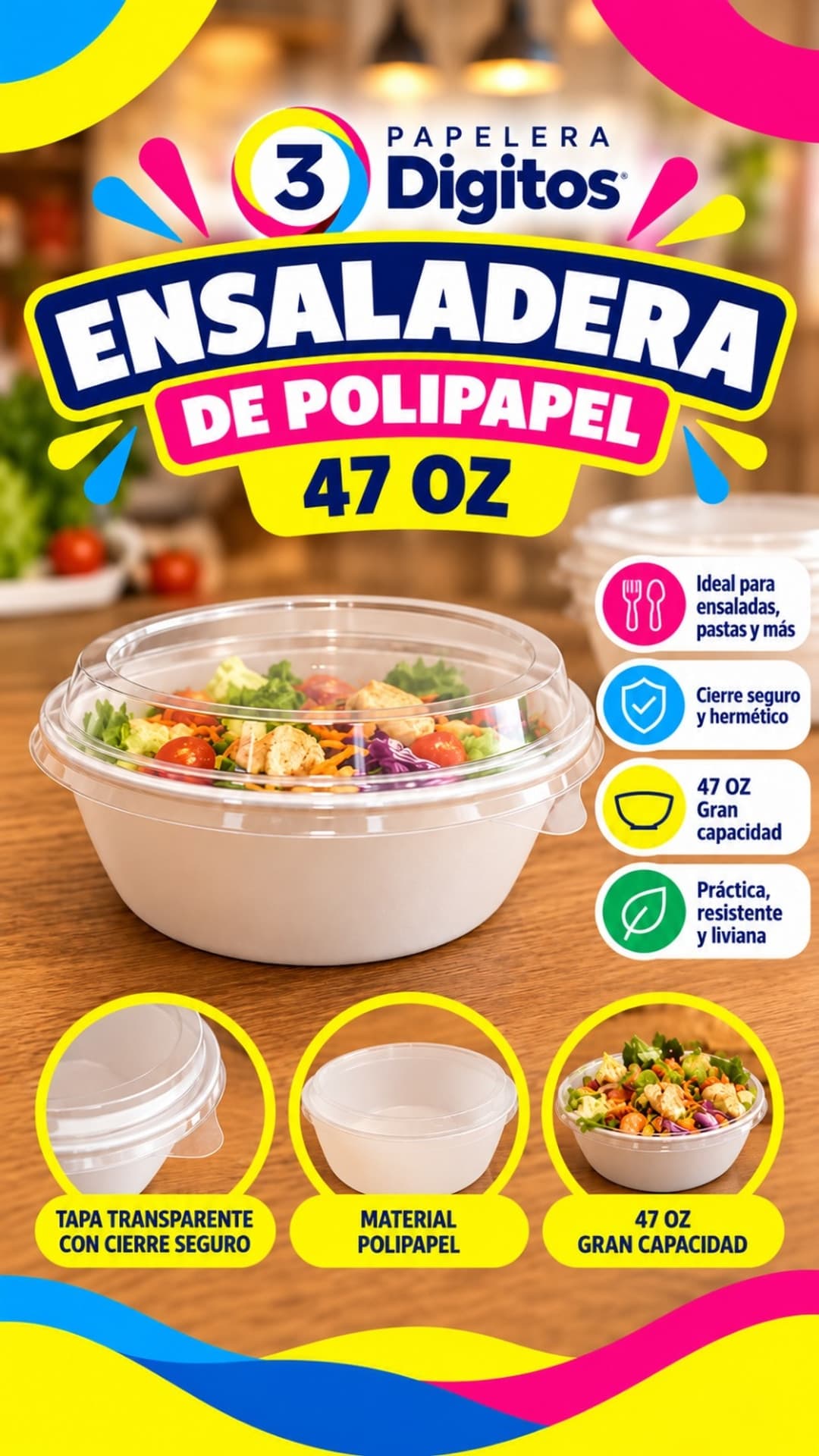 ENSALADERA DE POLIPAPEL