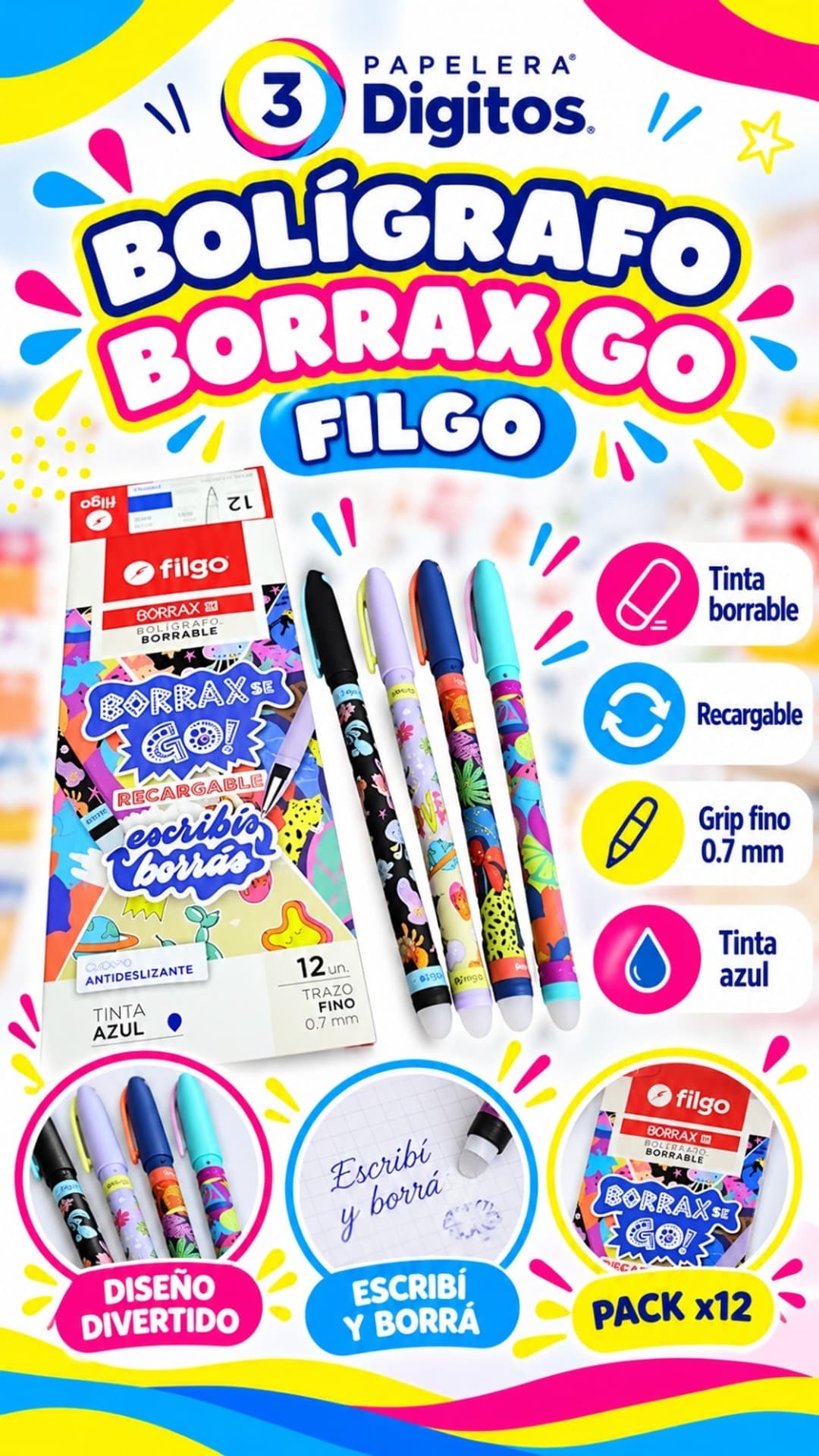 BOLIGRAFO BORRAX GO- FILGO