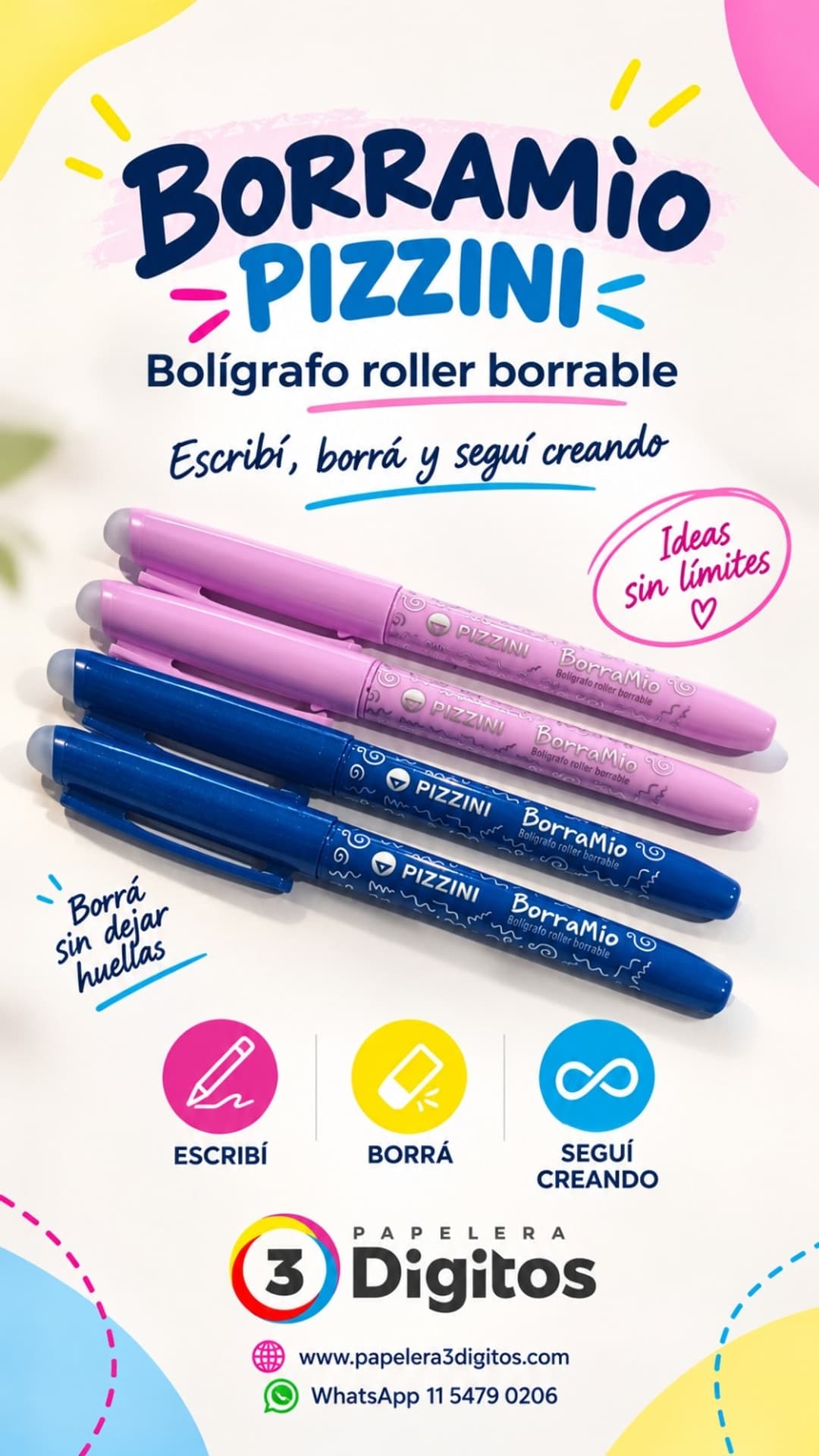 BOLIGRAFO BORRAMIO- PIZZINI