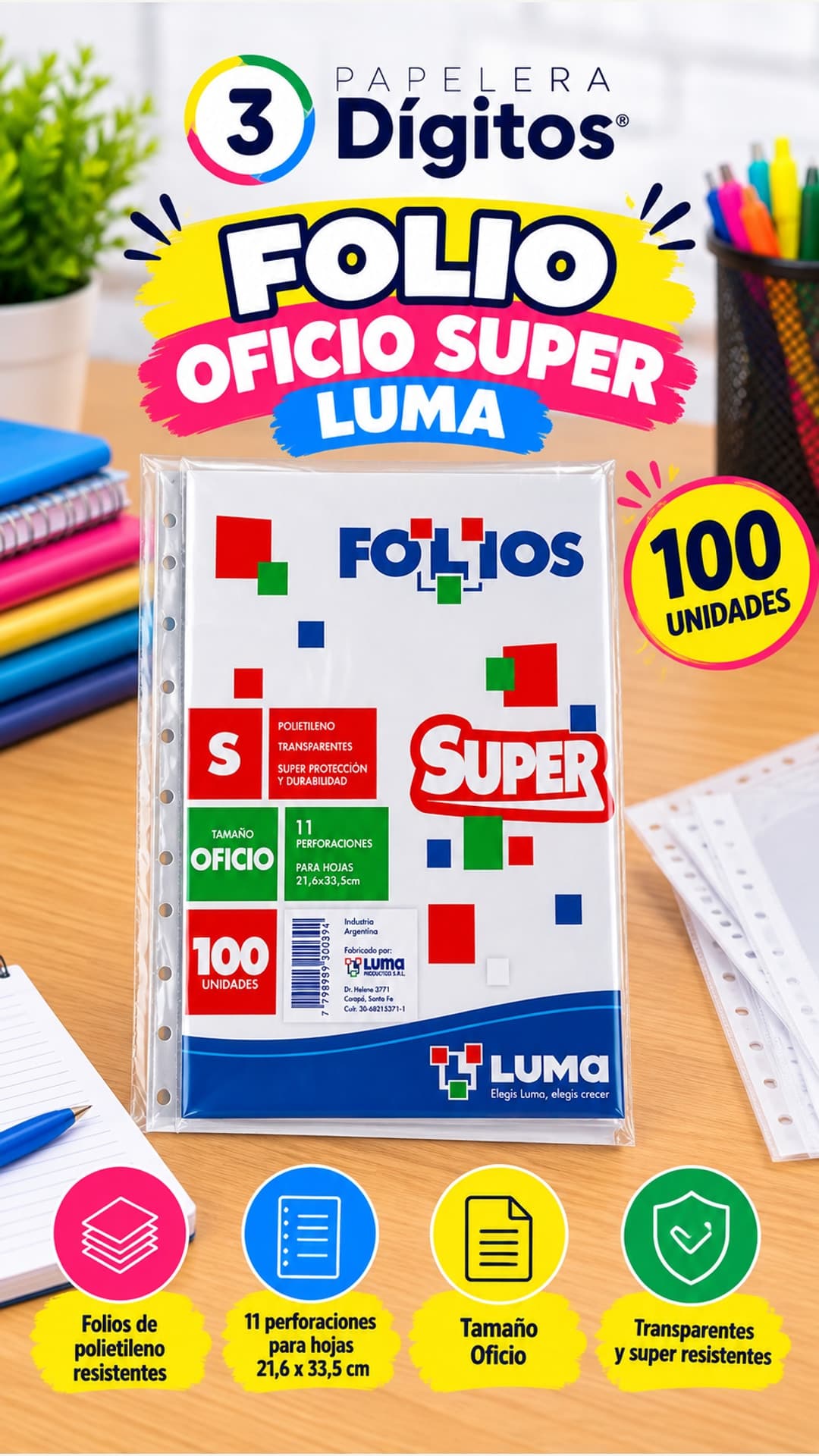 FOLIO OFICIO SUPER- LUMA