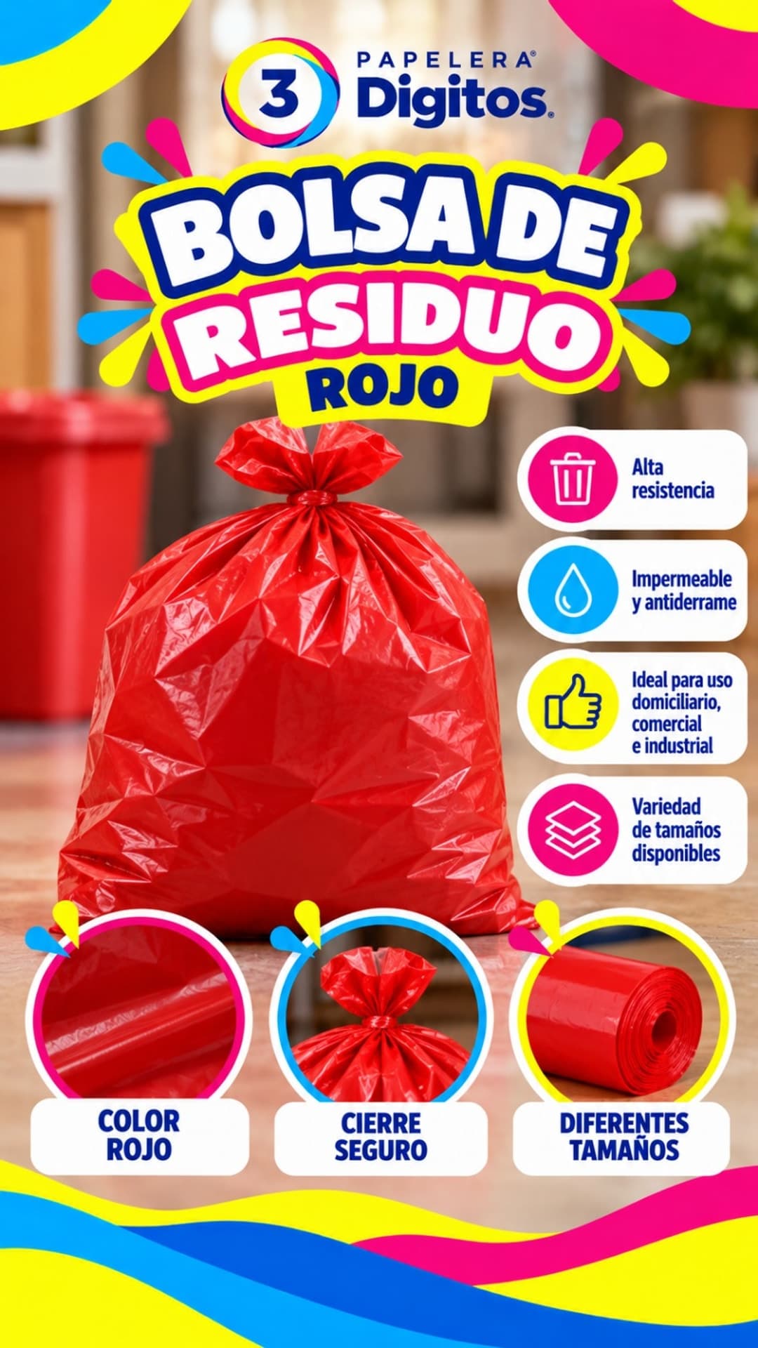 BOLSA DE RESIDUO ROJO