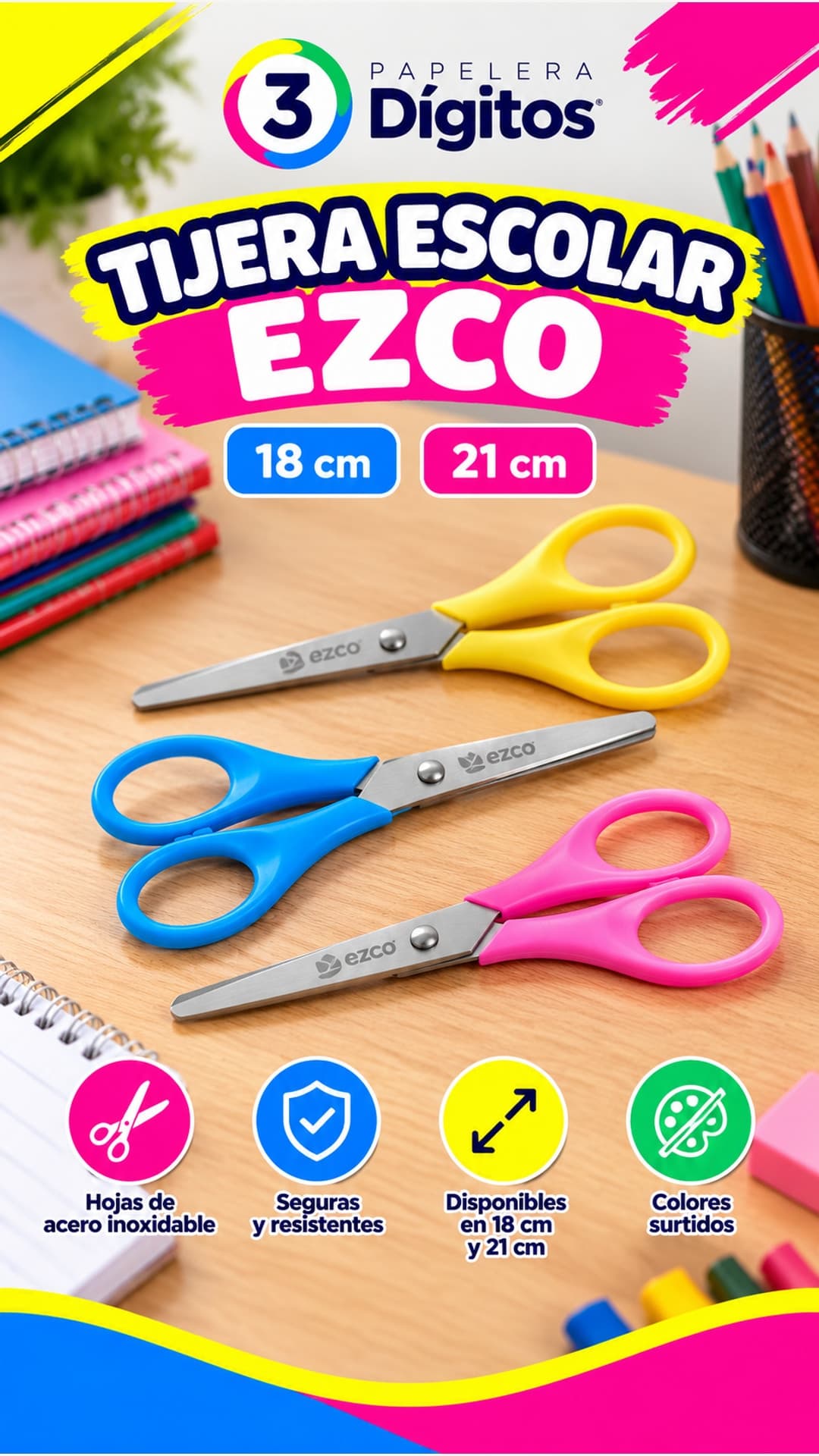 TIJERA ESCOLAR- EZCO