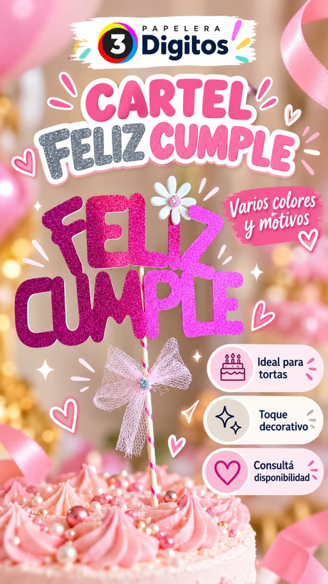 CARTEL FELIZ CUMPLE