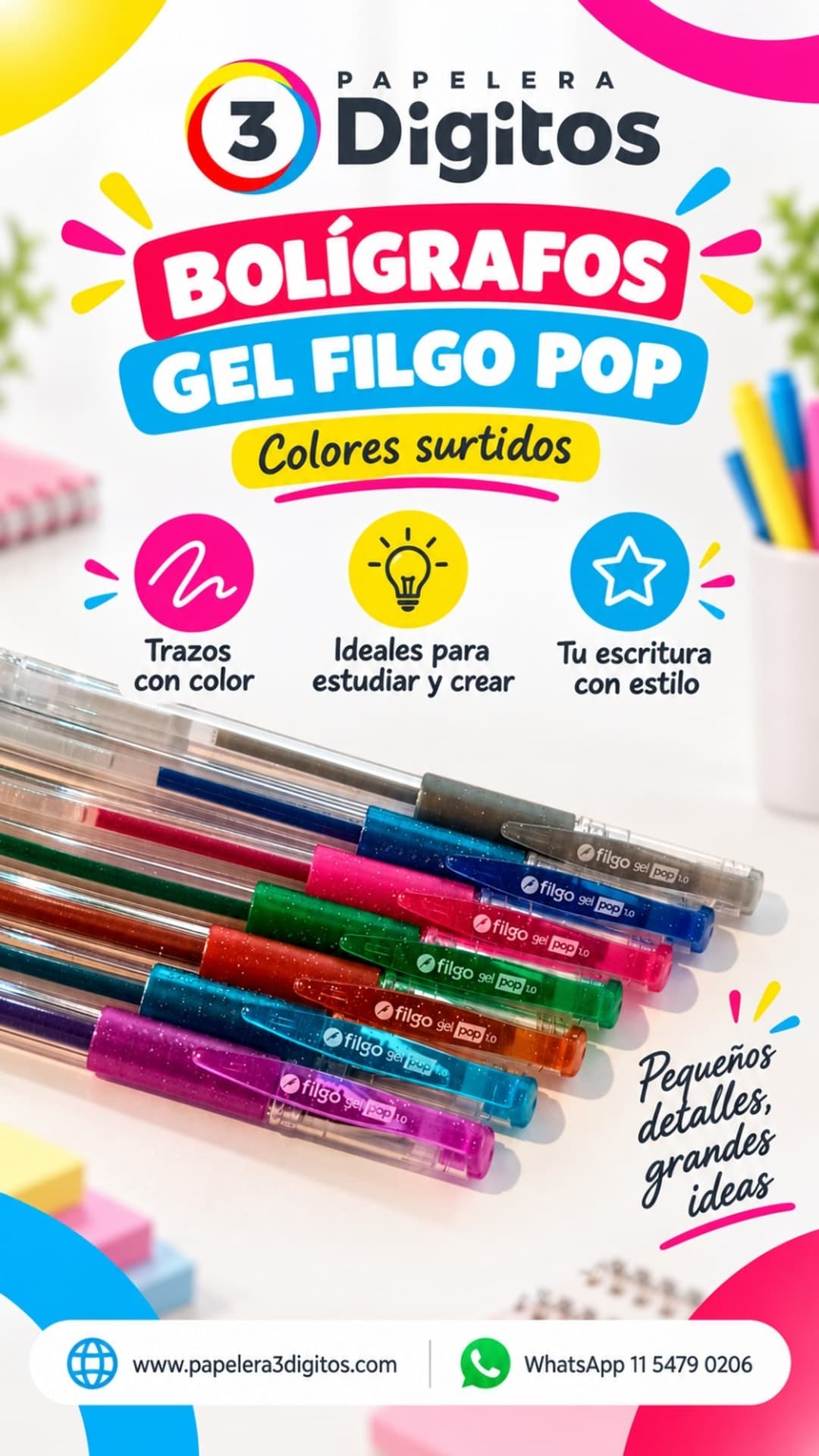 BOLIGRAFO GEL POP- FILGO
