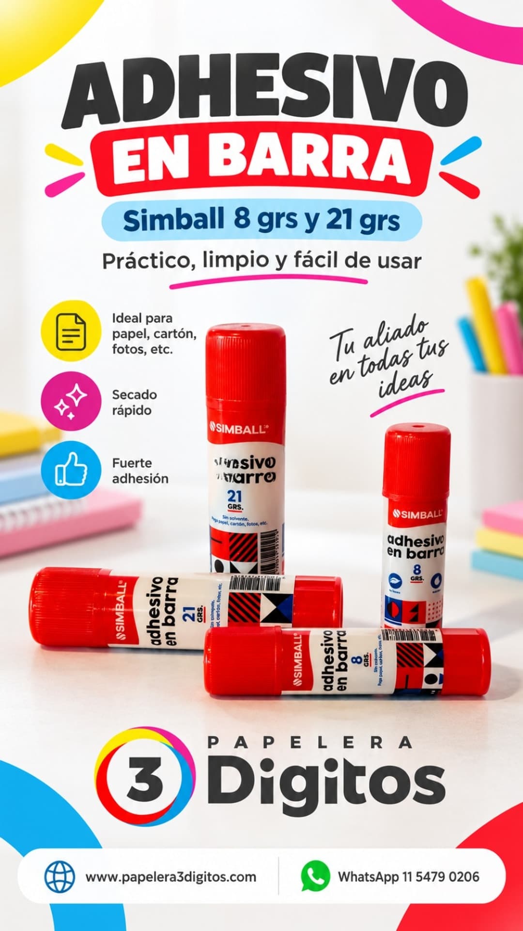 ADHESIVO EN BARRA- SIMBALL