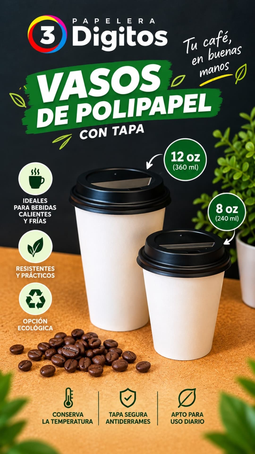 VASOS DE POLIPAPEL