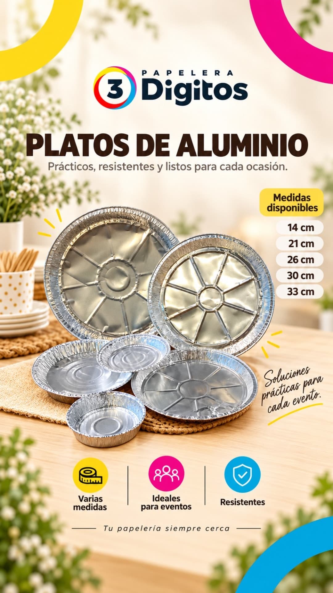 PLATOS DE ALUMINIO