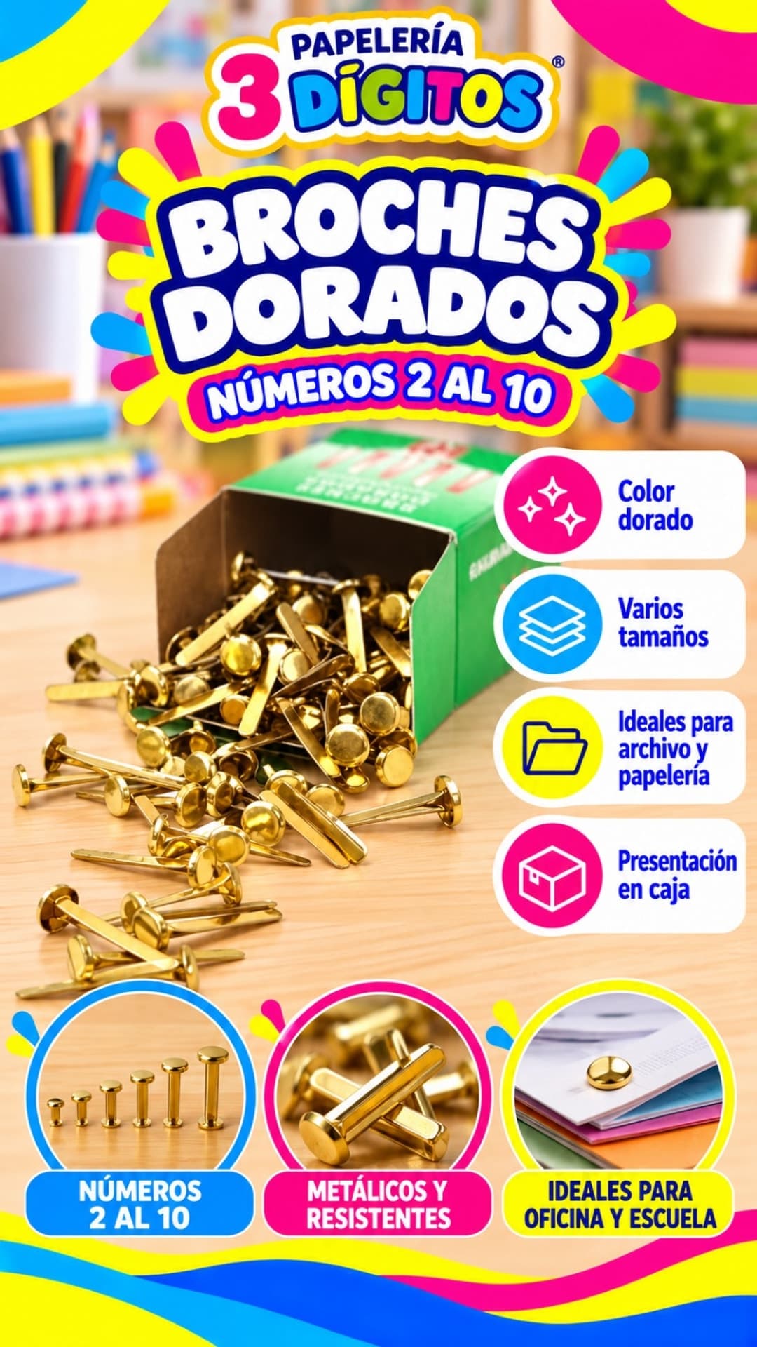 BROCHES DORADOS