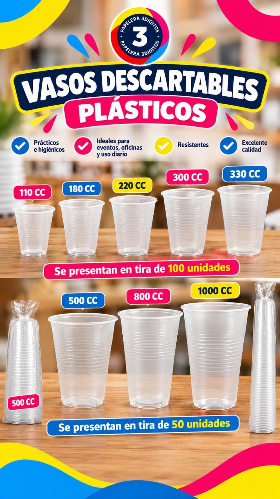 VASOS DESCARTABLES