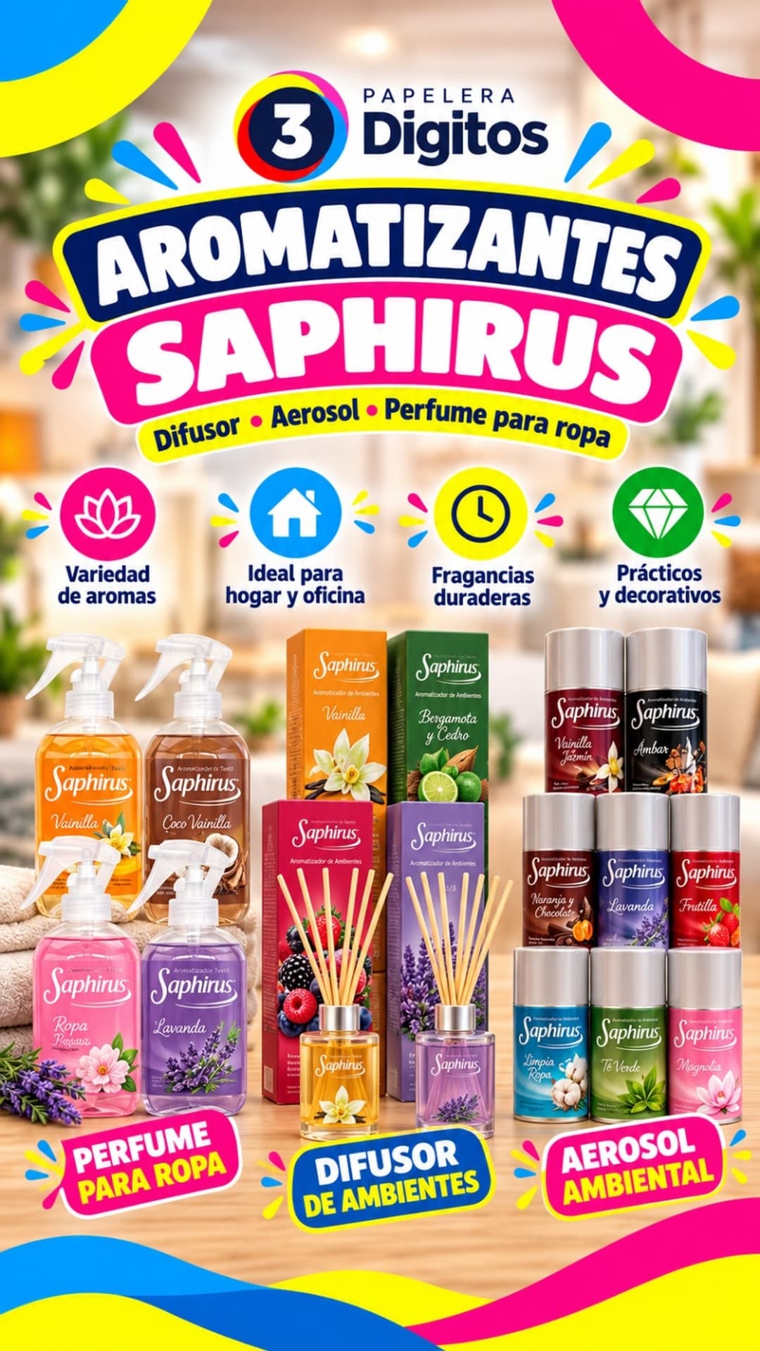 AROMATIZANTES SAPHIRUS