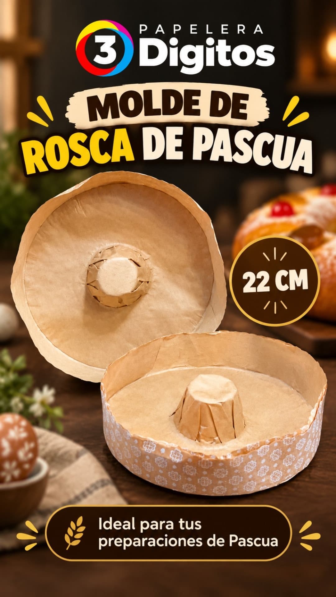 MOLDE DE ROSCA DE PASCUA