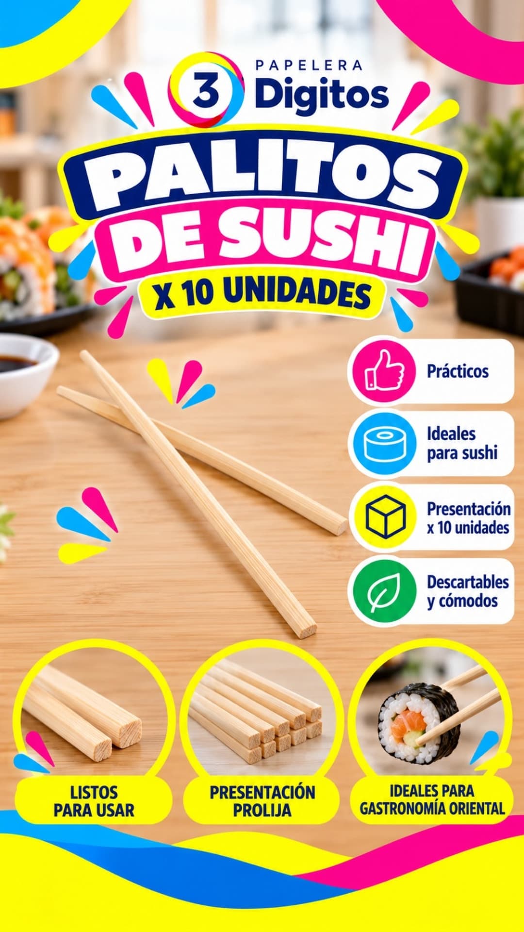 PALITOS DE SUSHI