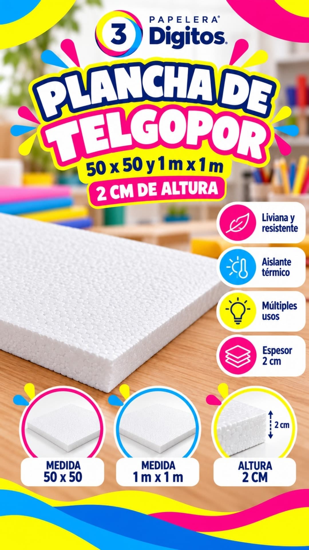 PLANCHA DE TELGOPOR