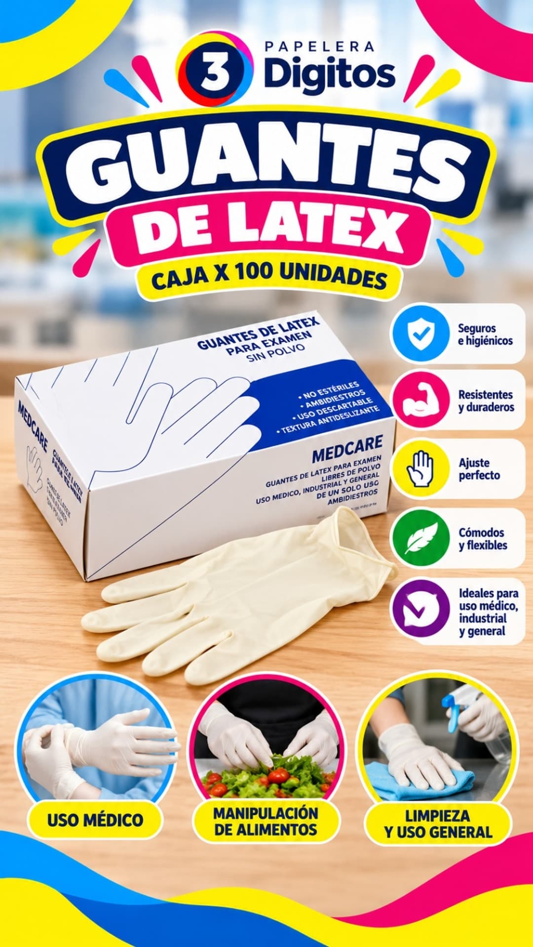 GUANTES DE LATEX