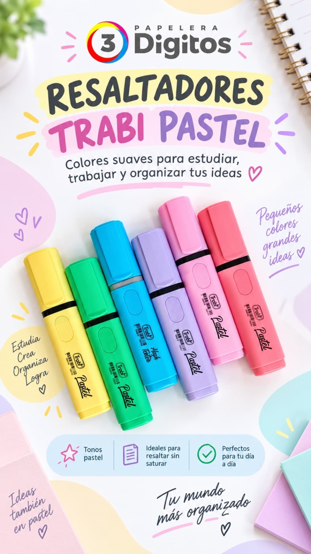RESALTADORES PASTEL- TRABI