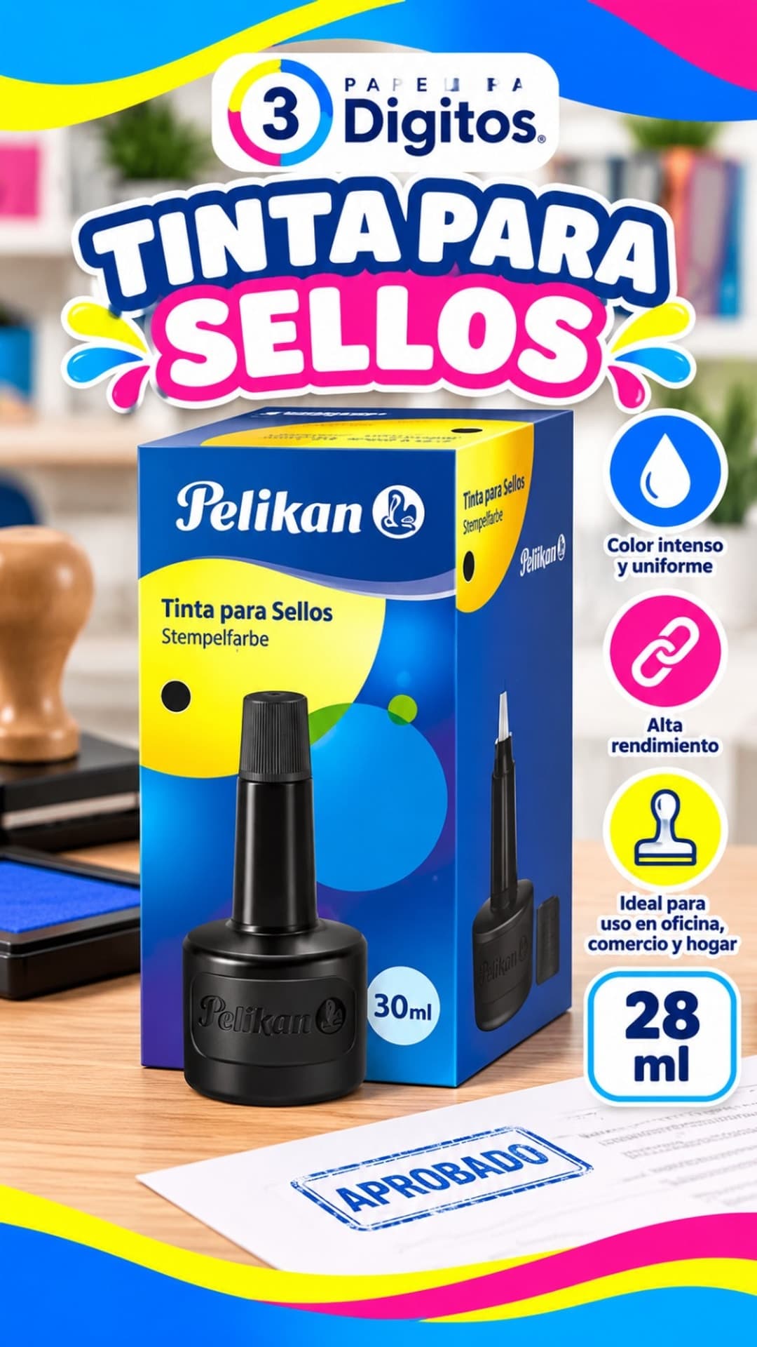 TINTA PARA SELLOS- PELIKAN