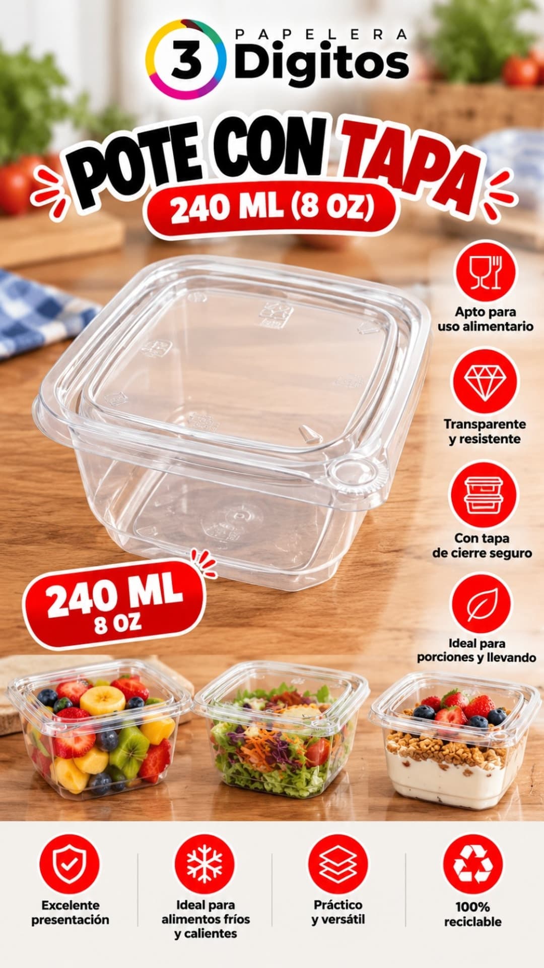 POTE CON TAPA EVIDENCIA