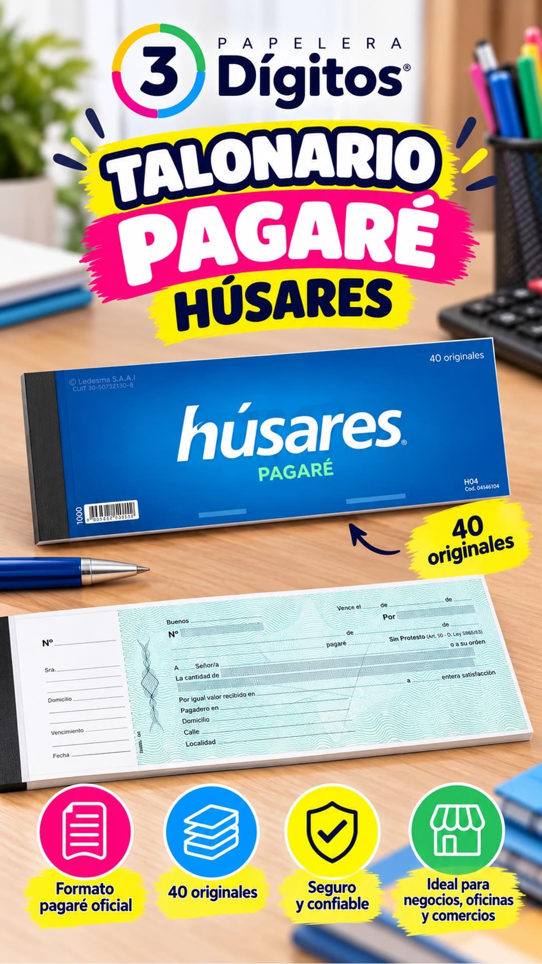 TALONARIO PAGARE- HUSARES
