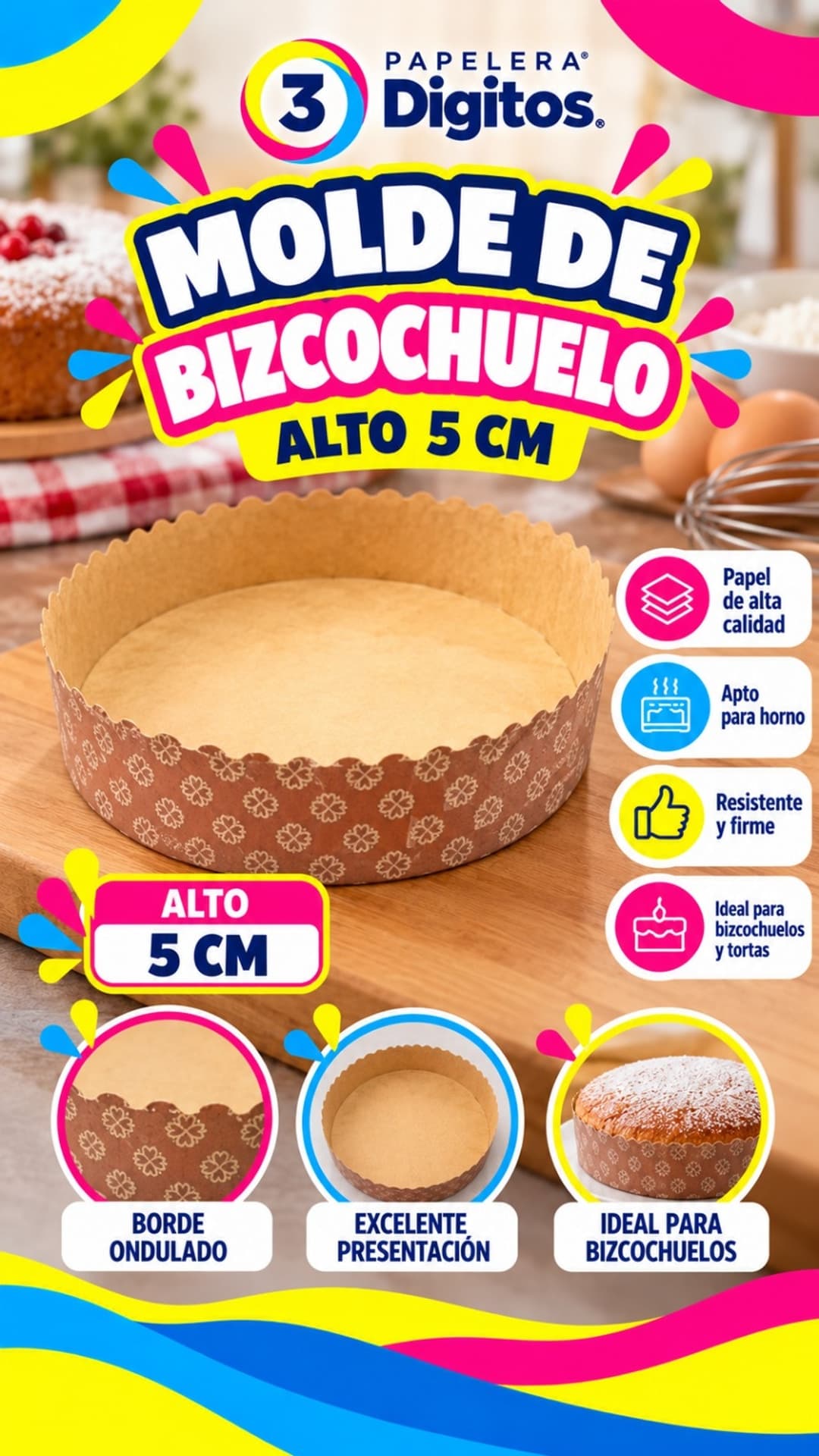 MOLDE DE BIZCOCHUELO