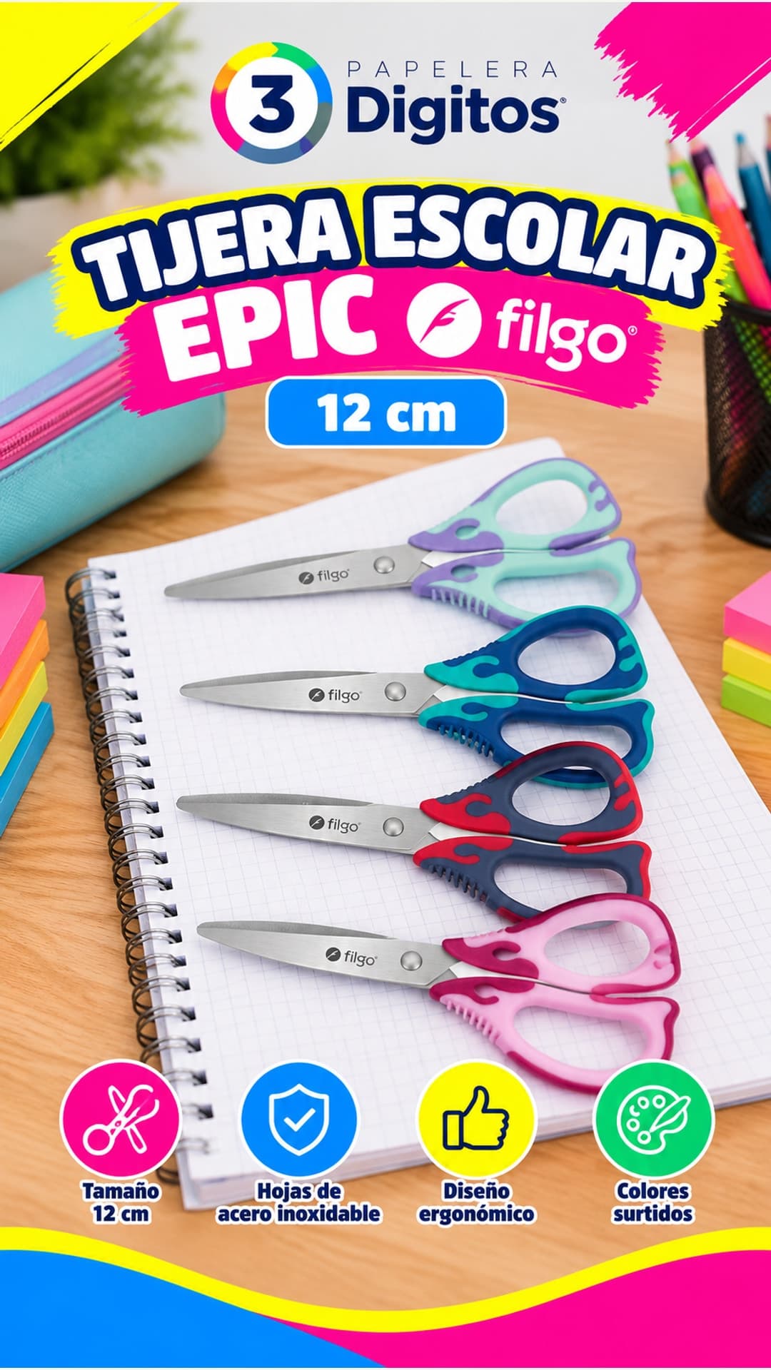 TIJERA ESCOLAR- FILGO