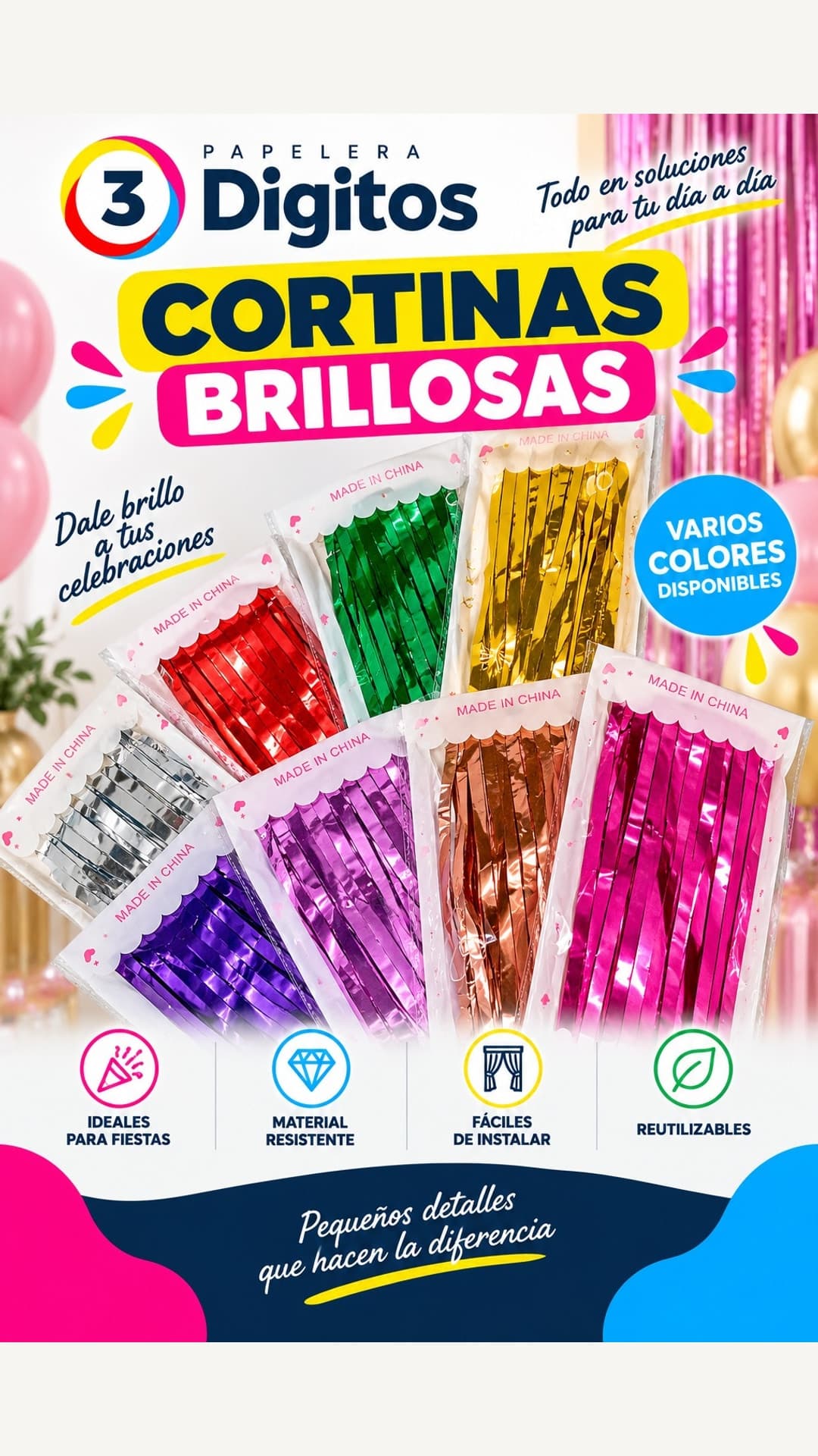 CORTINAS BRILLOSAS