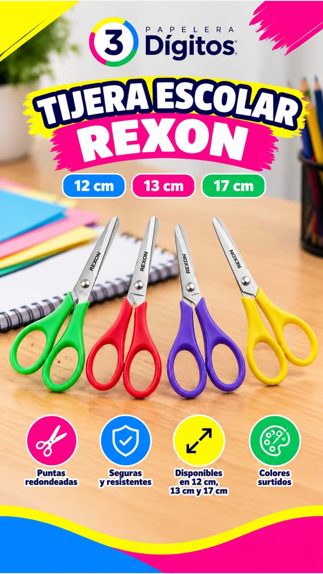 TIJERA ESCOLAR- REXON