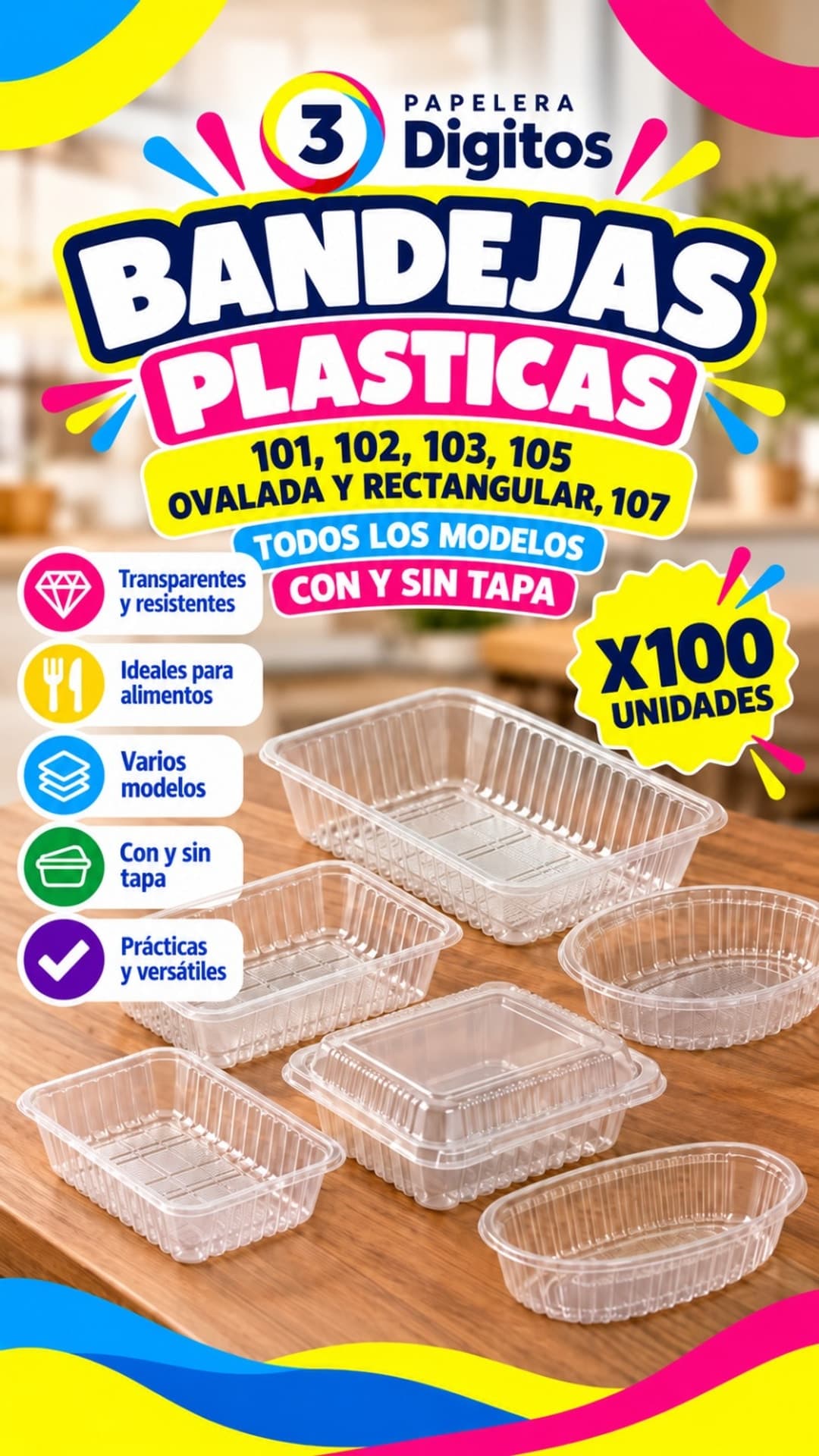 BANDEJAS PLASTICAS