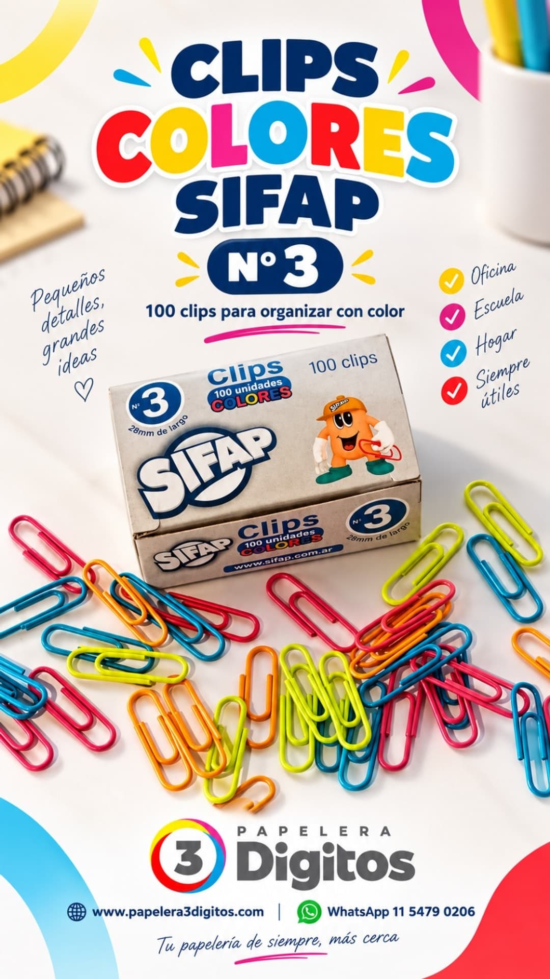 CLIPS DE COLORES- SIFAP
