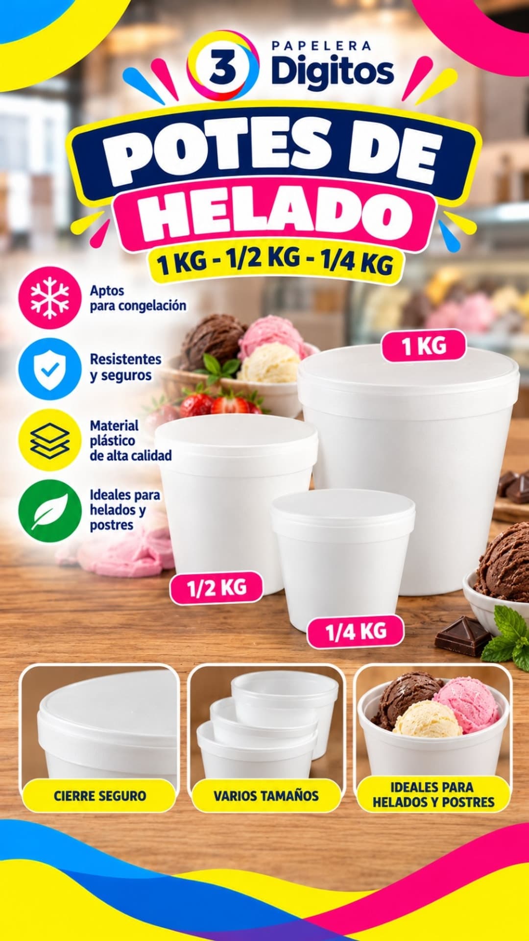 POTES DE HELADO