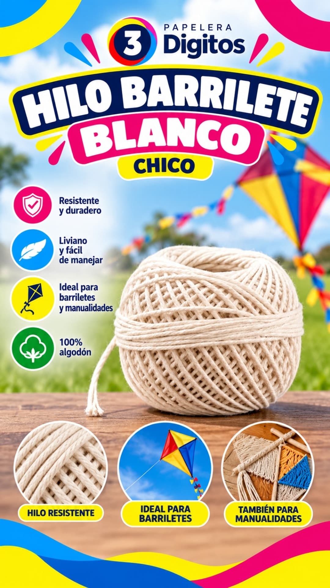HILO BARRILETE CHICO
