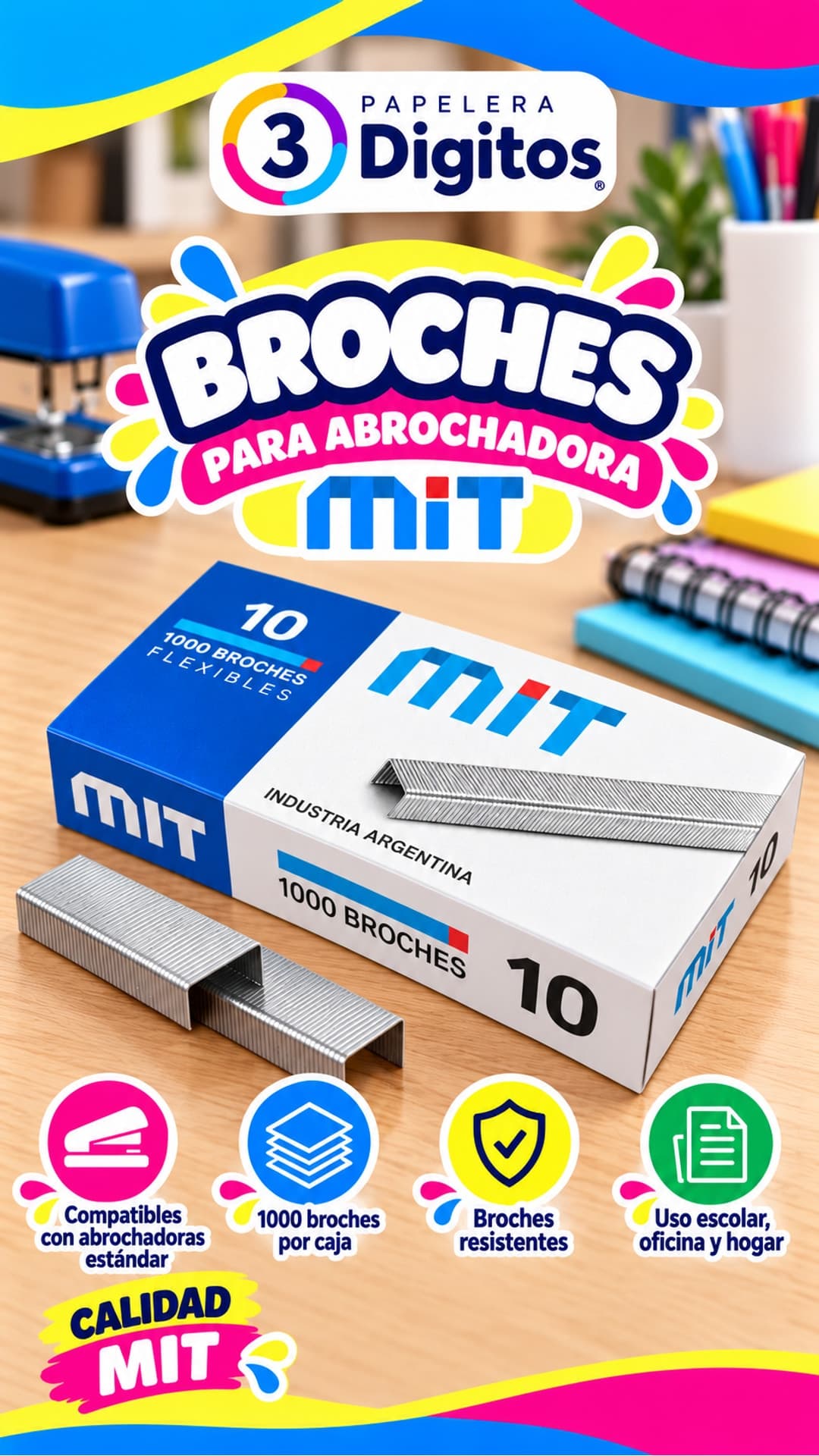 BROCHES PARA ABROCHADORA-  MIT