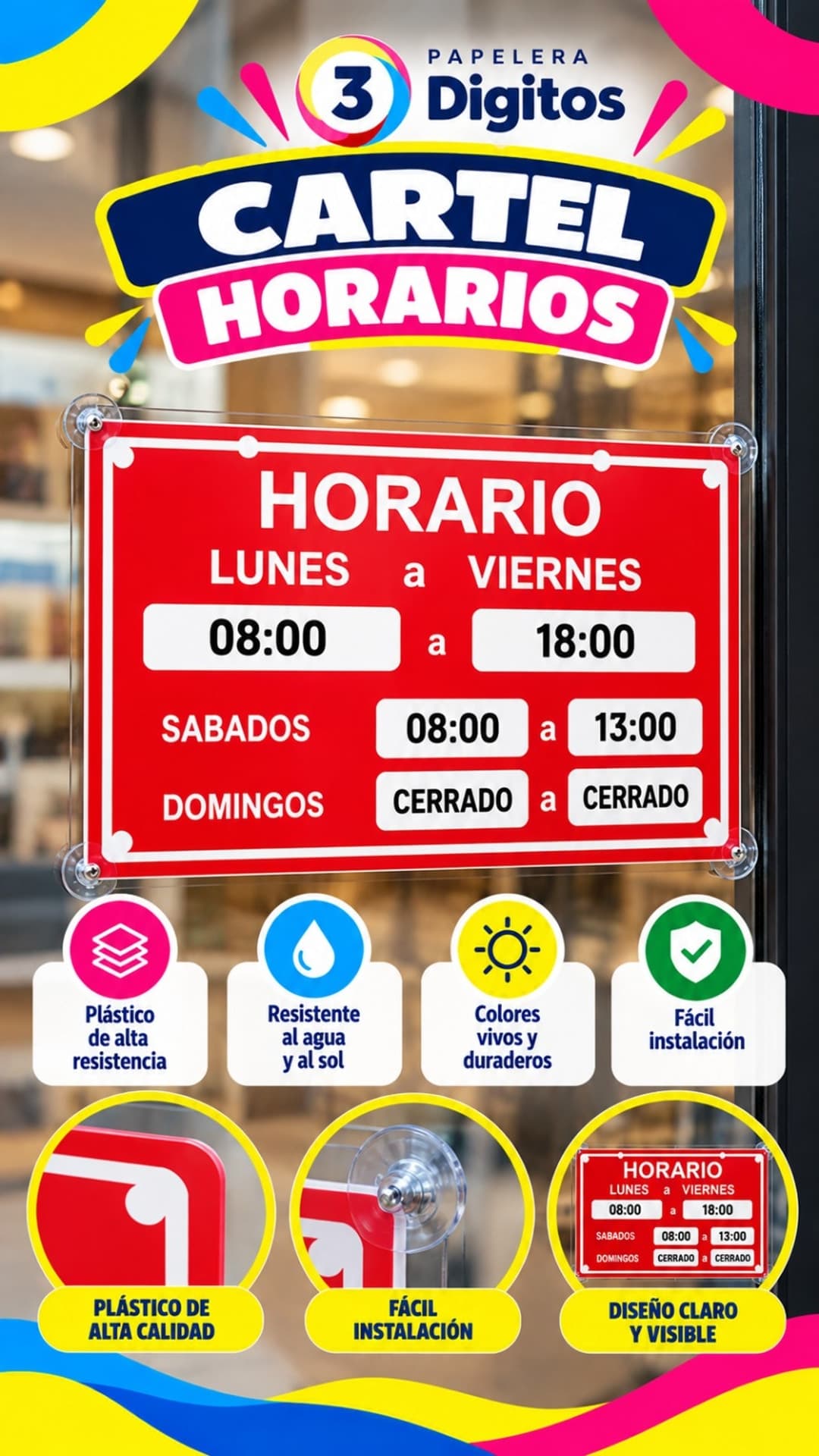 CARTEL HORARIOS