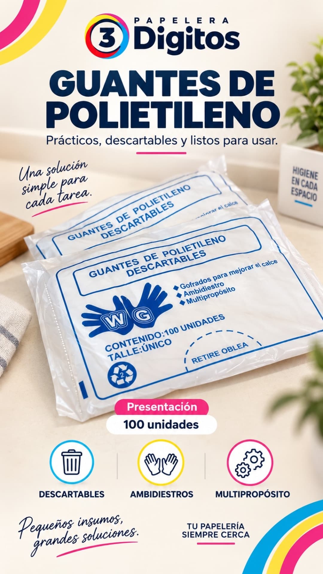 GUANTES DE POLIETILENO