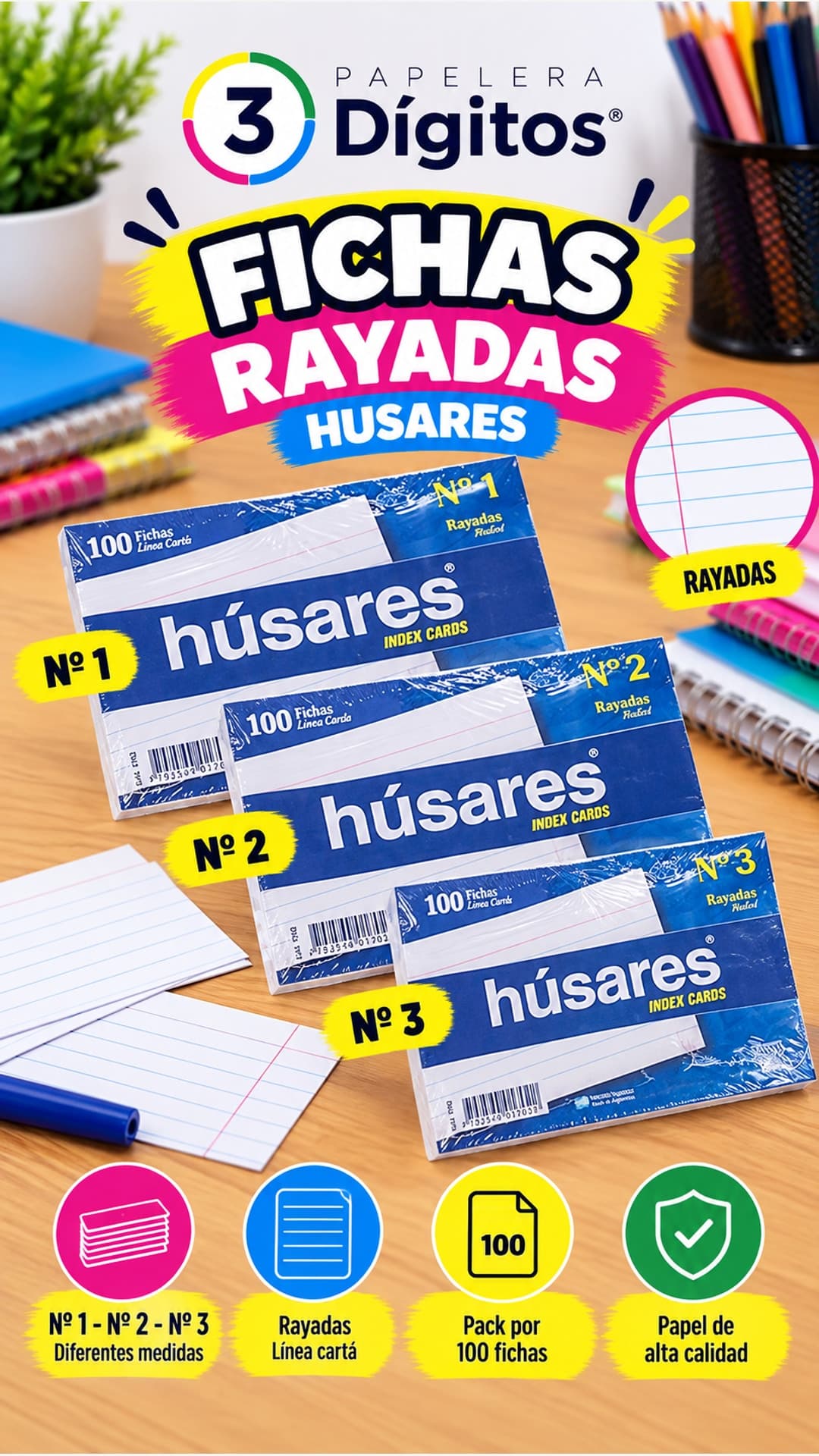 FICHAS RAYADAS- HUSARES