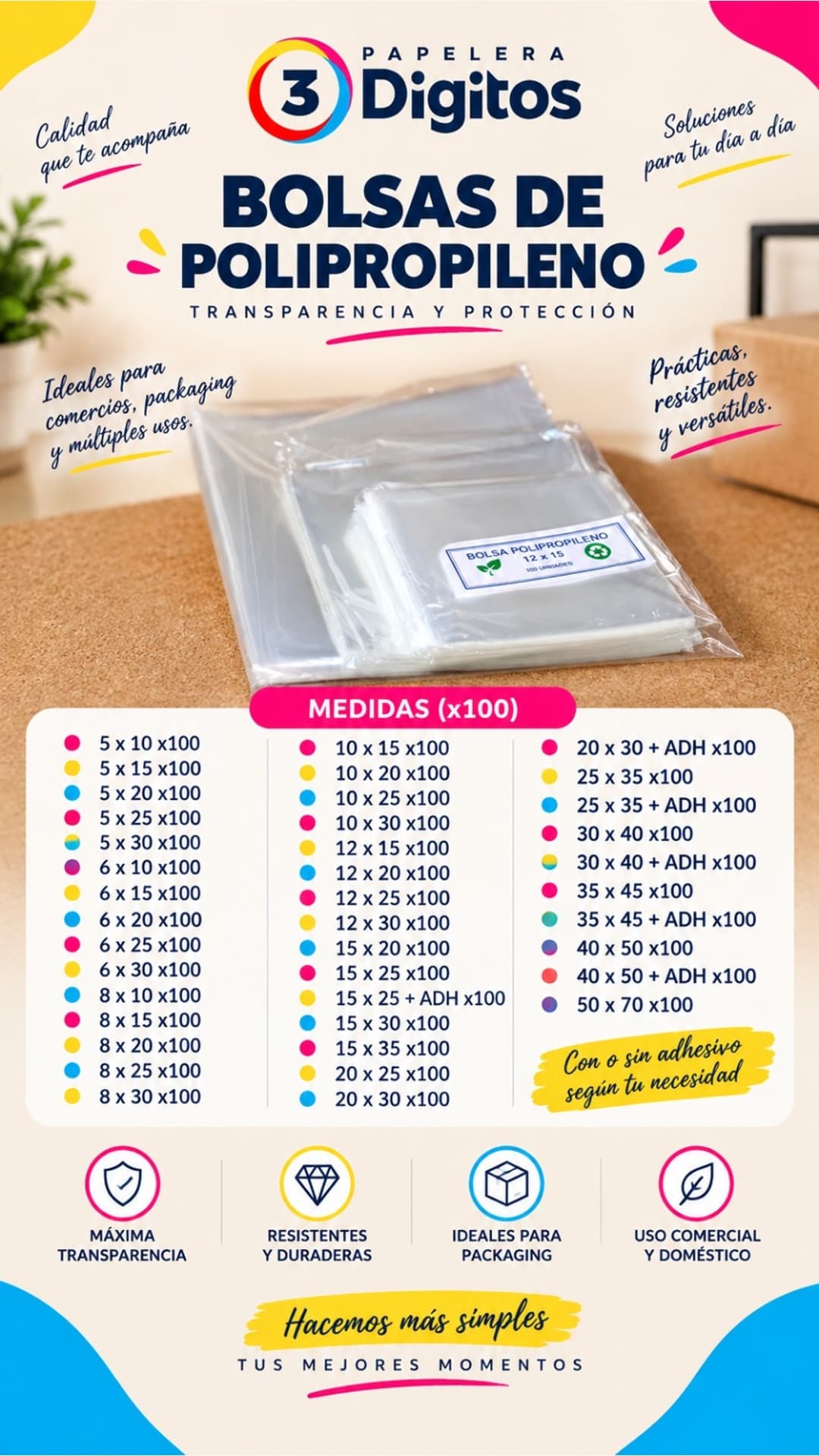BOLSAS DE POLIPROPILENO