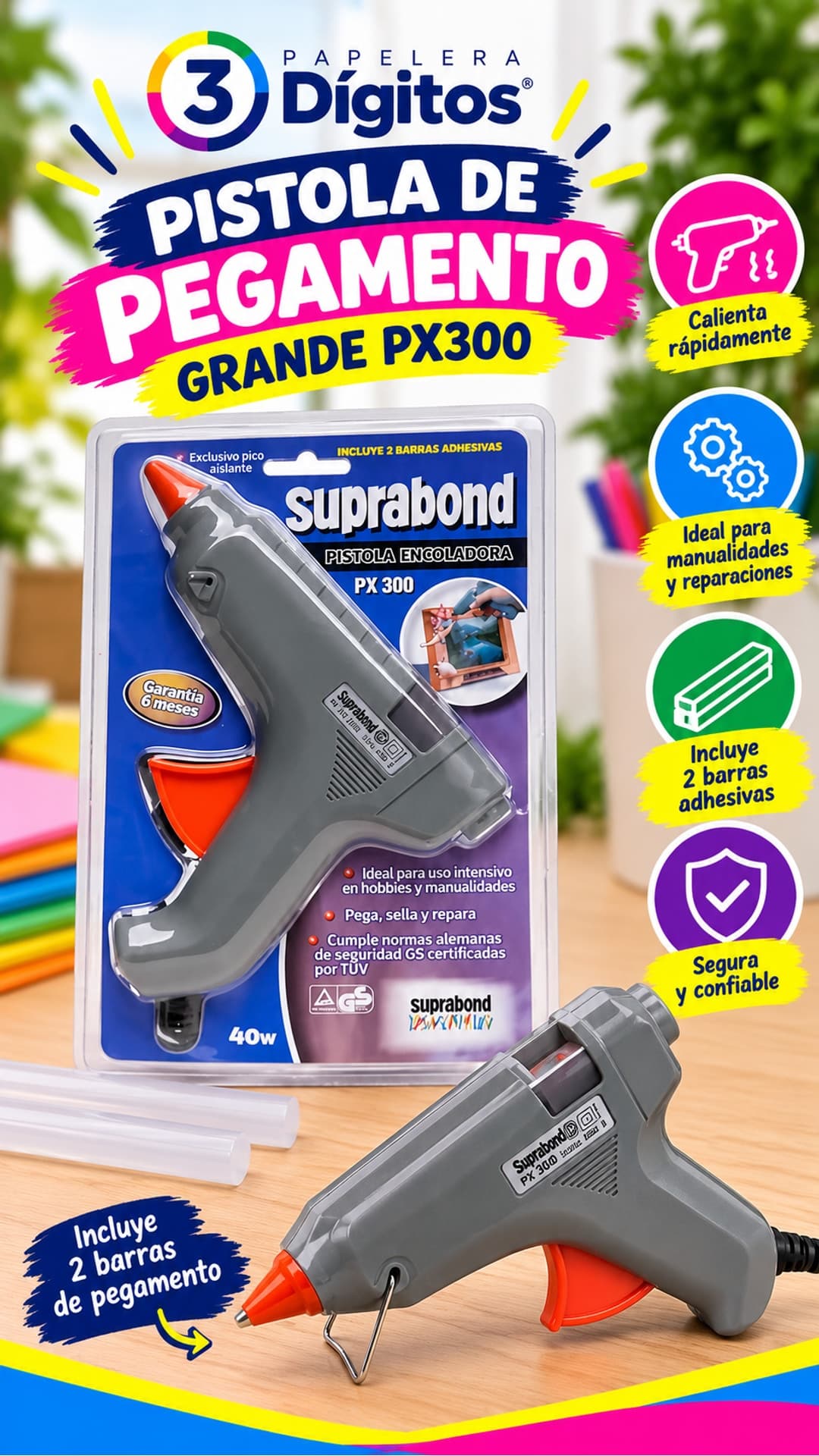 PISTOLA DE PEGAMENTO GRANDE- SUPRABOND