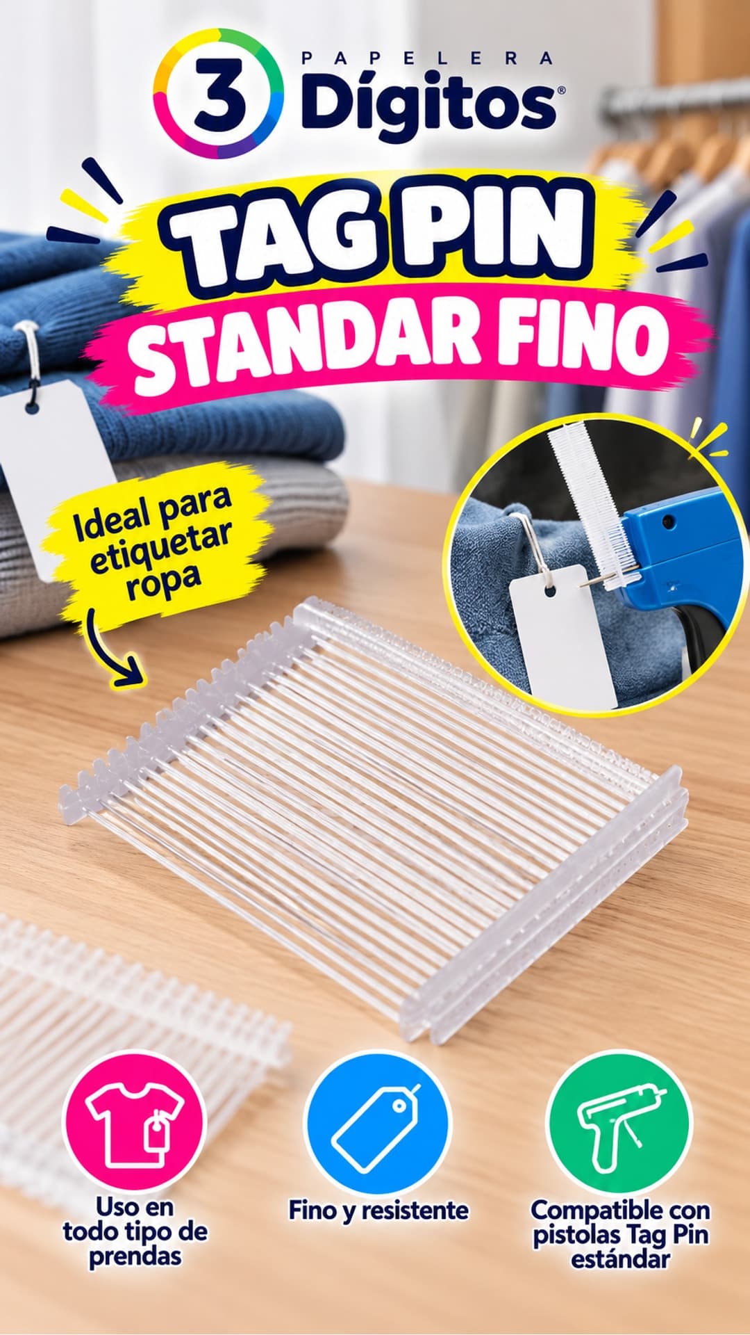 TAG PIN PARA ROPA