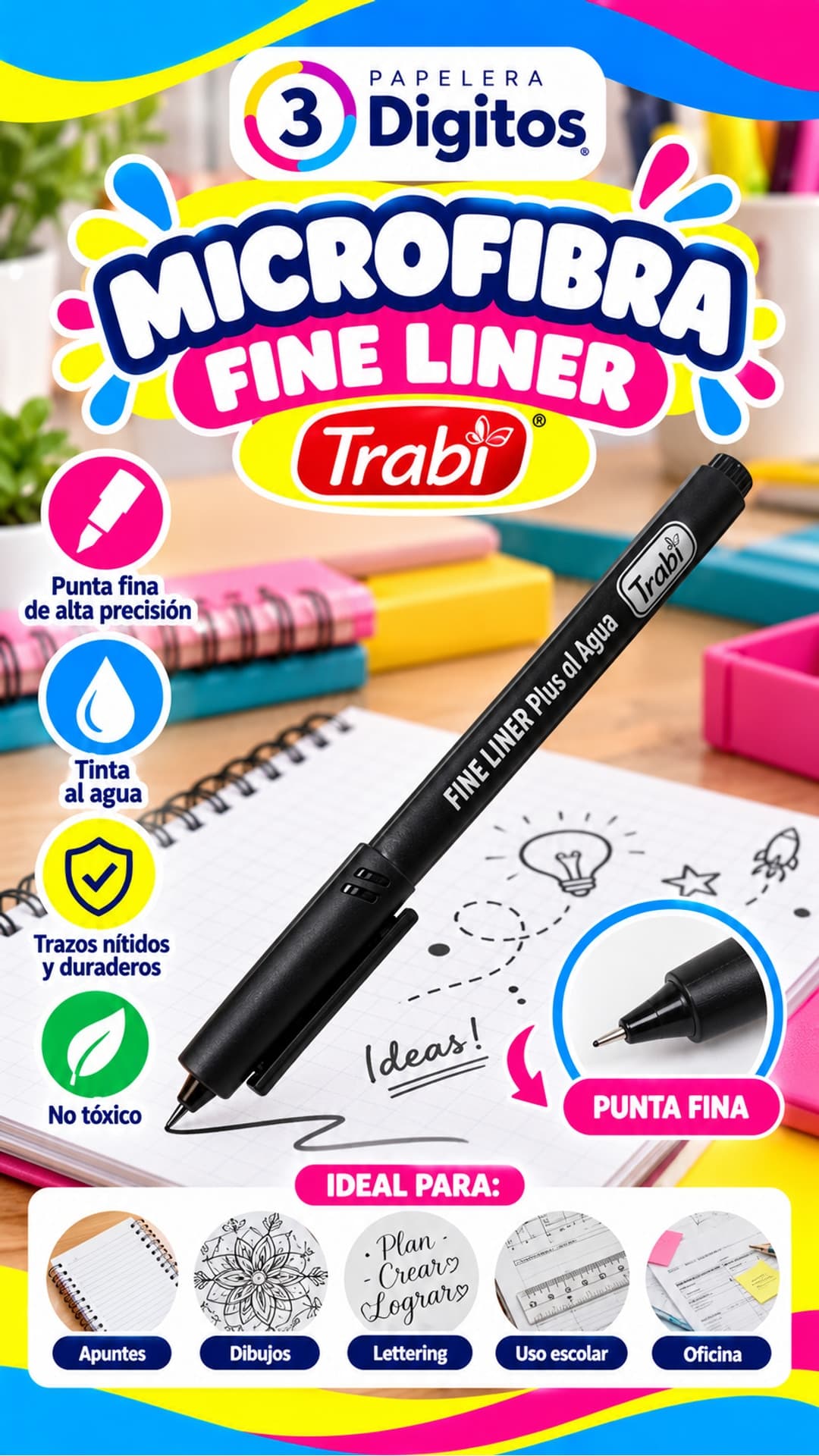MICROFIBRA FINE LINER- TRABI
