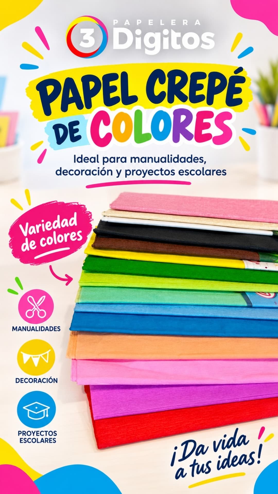 PAPEL CREPE COLORES