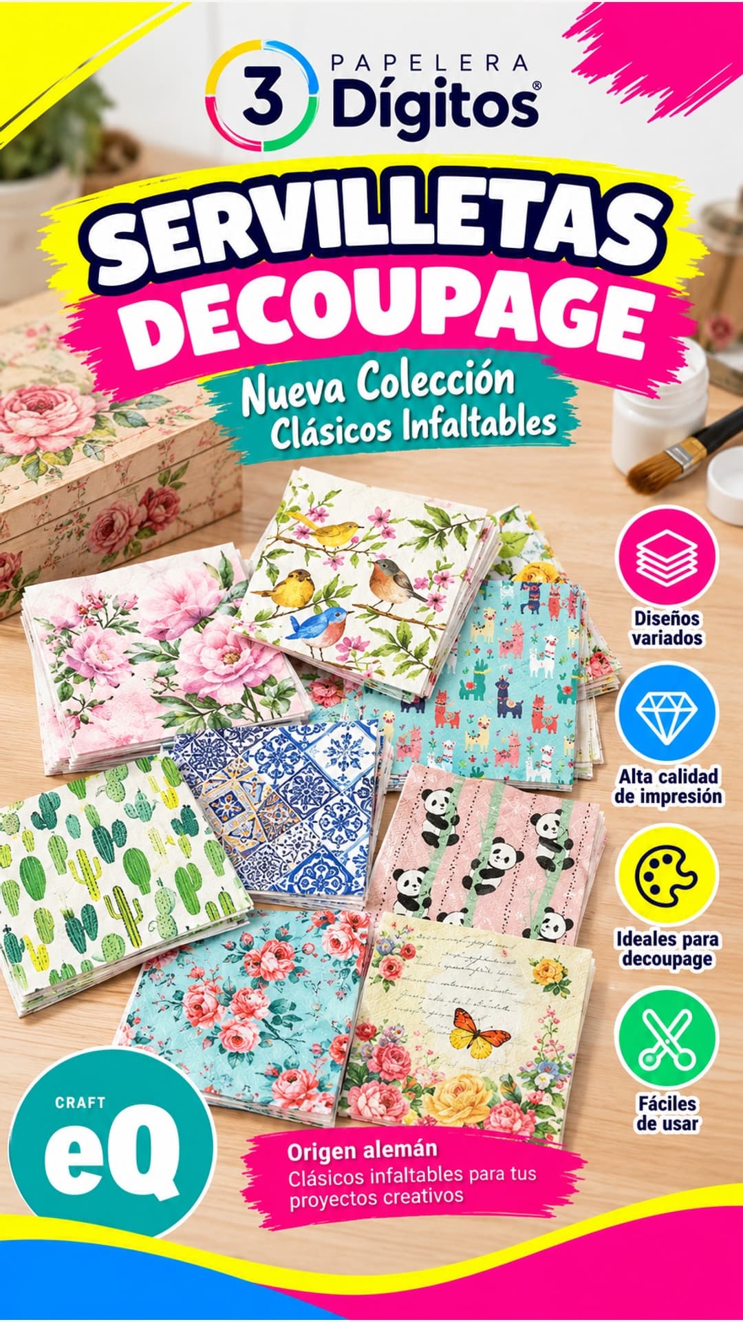 SERVILLETAS PARA DECOUPAGE- EQ