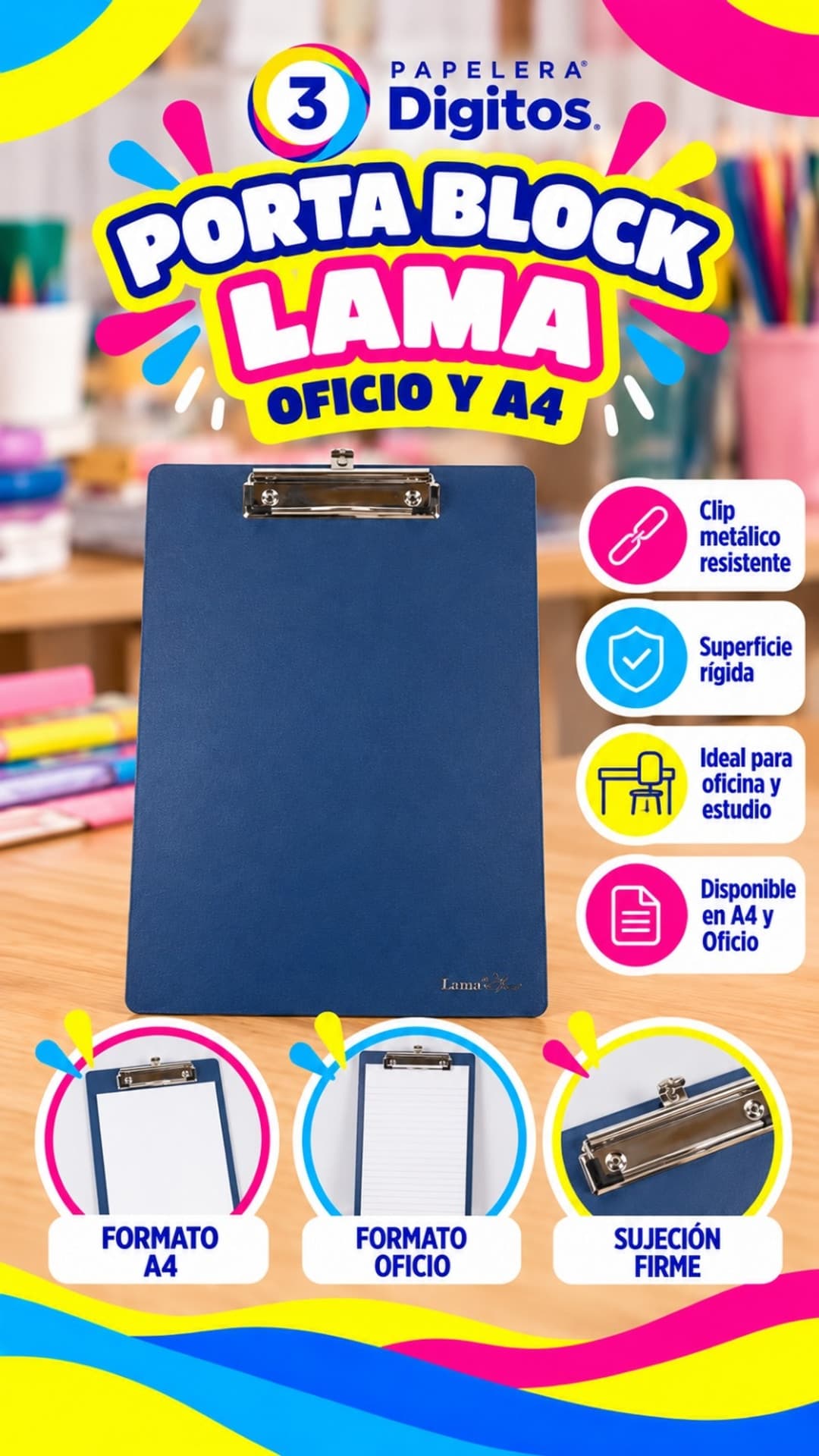 PORTABLOCK OFICIO Y A4- LAMA