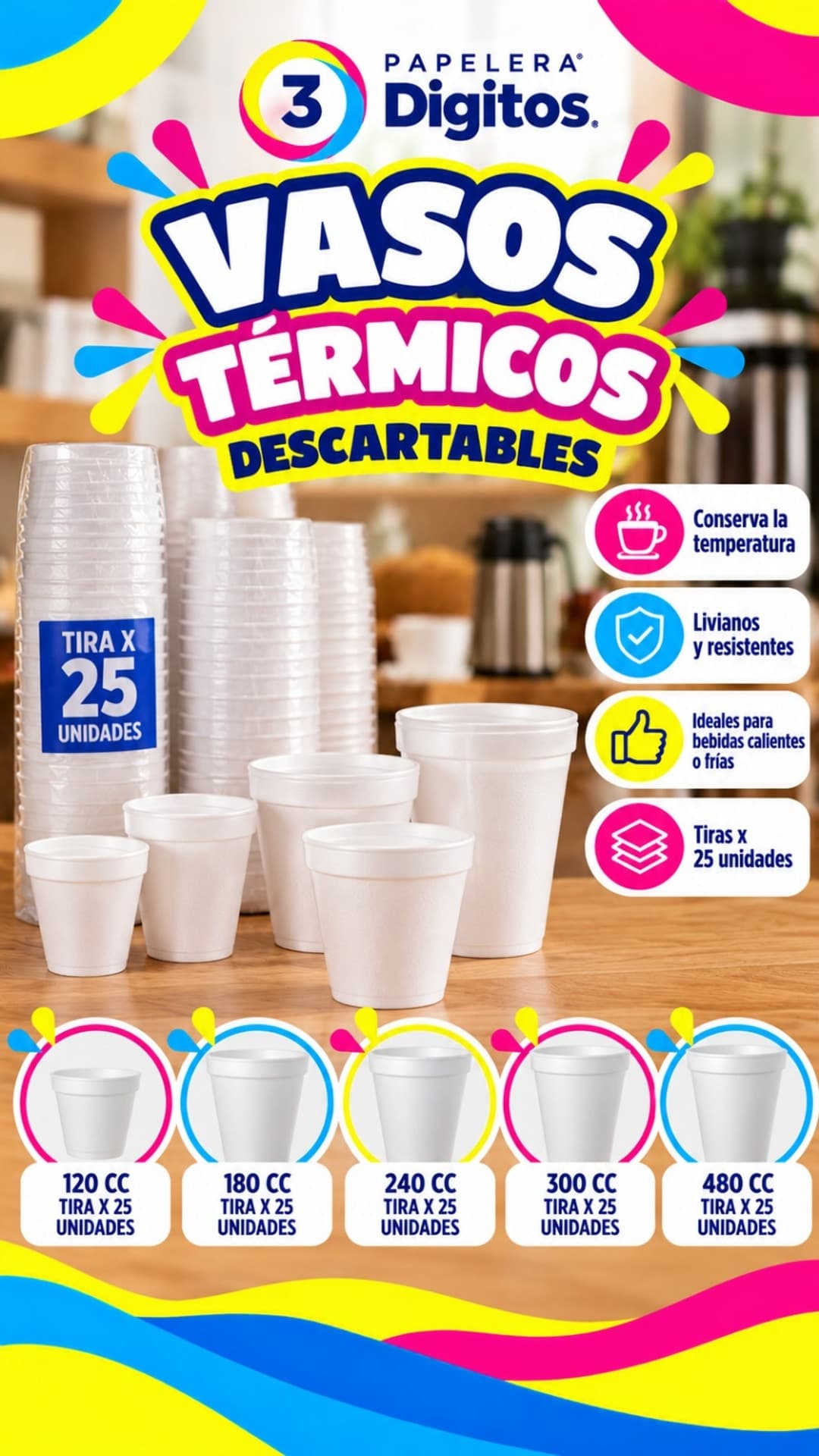 VASOS TERMICOS DESCARTABLES