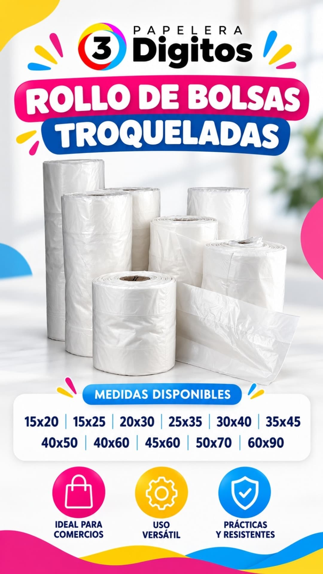 ROLLO DE BOLSAS TROQUELADO