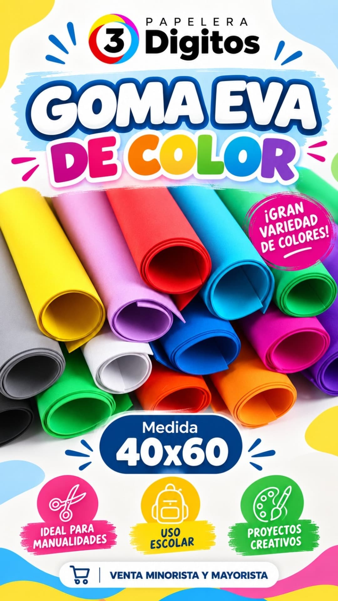 GOMA EVA DE COLOR