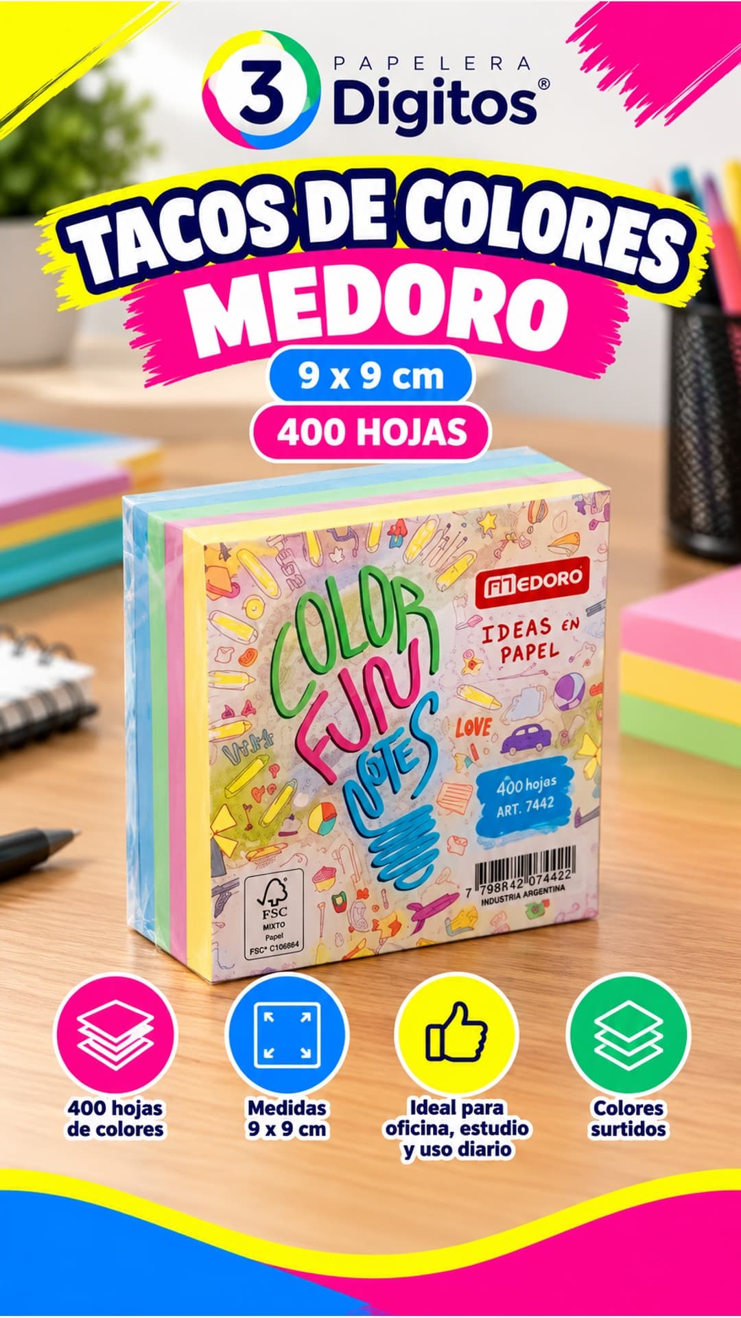 TACOS DE COLORES- MEDORO