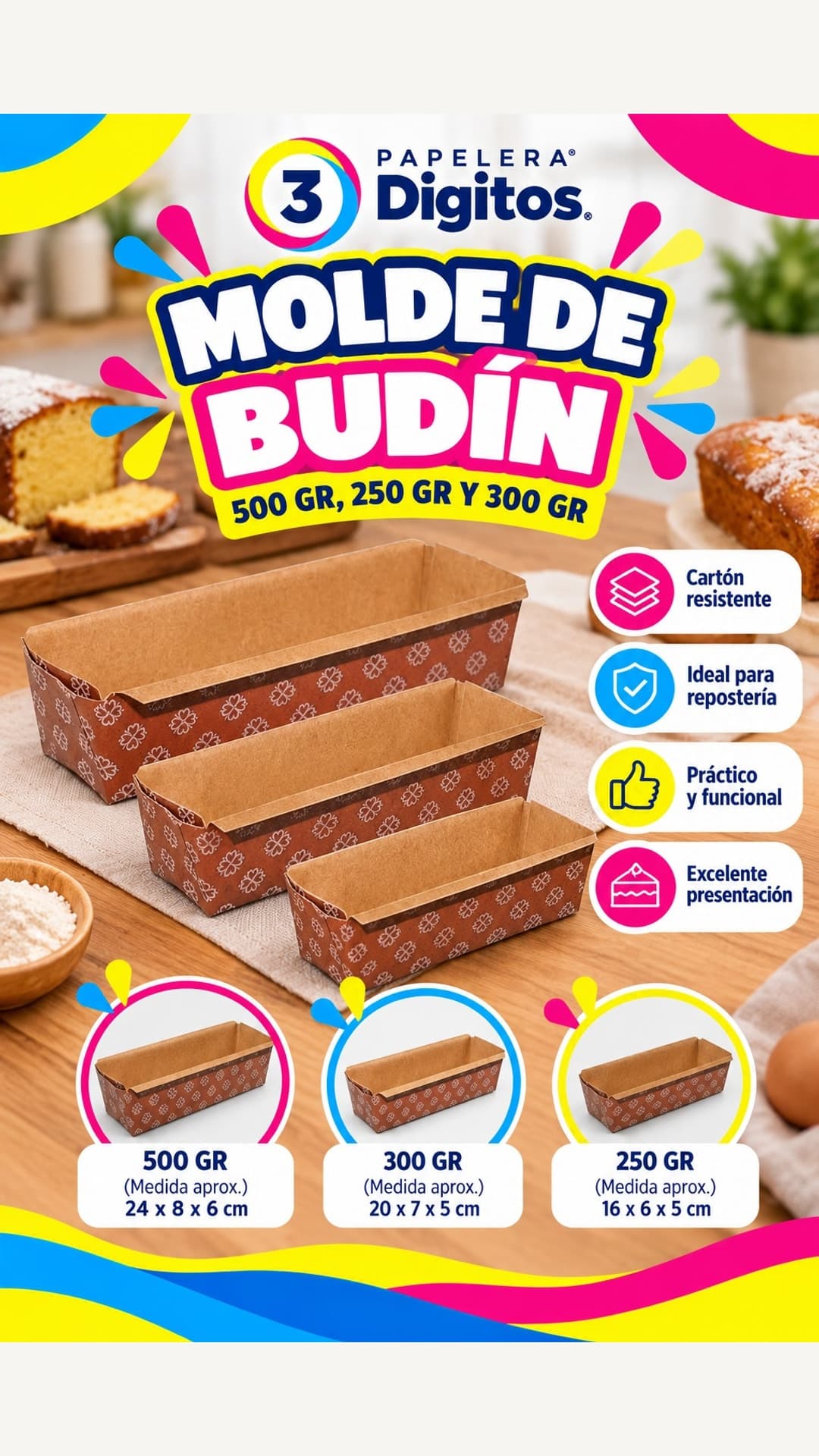 MOLDE DE BUDIN