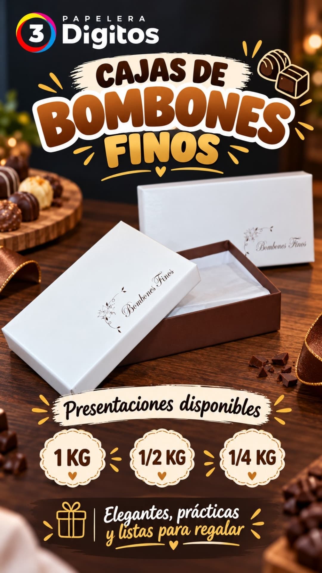 CAJA DE BOMBONES FINOS